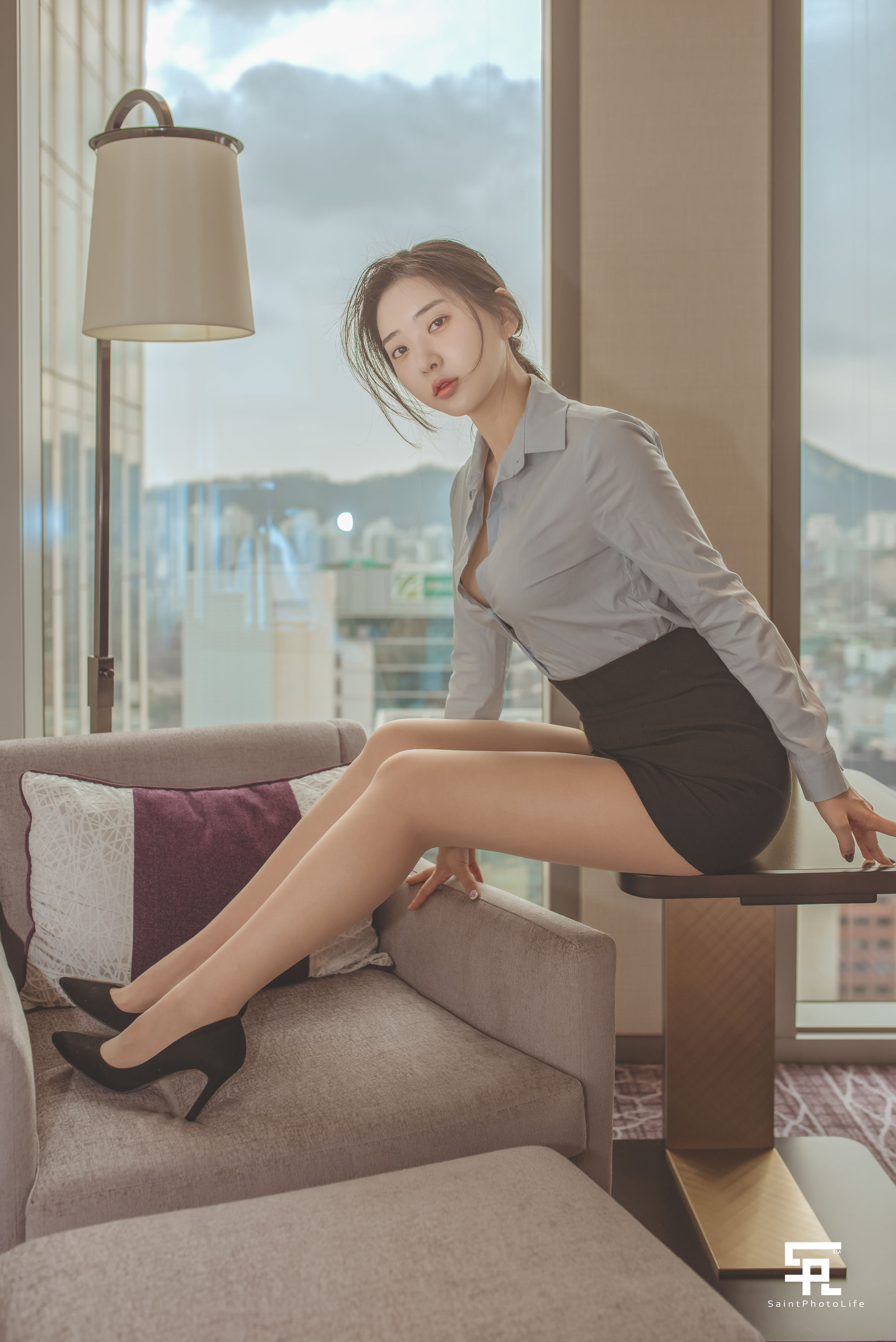 [saintphotolife] 韩国妹子申才恩(Zennyrt) – OL 日韩写真-第30张