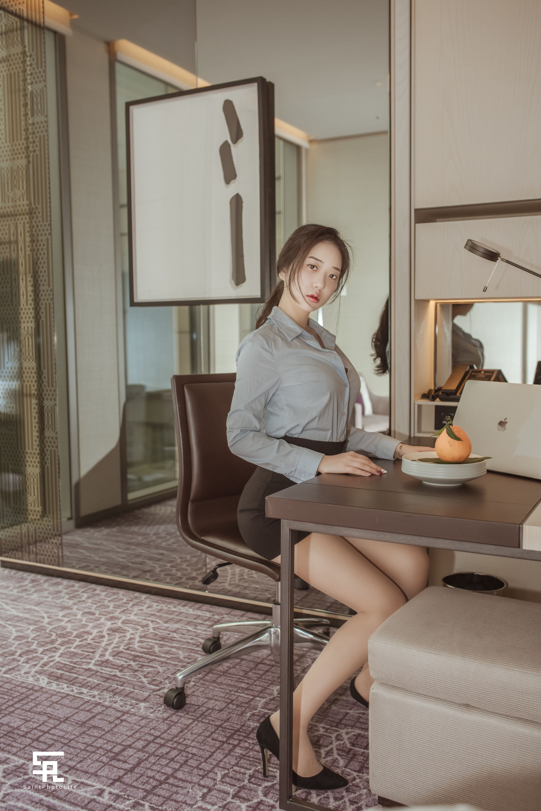 [saintphotolife] 韩国妹子申才恩(Zennyrt) – OL 日韩写真-第25张