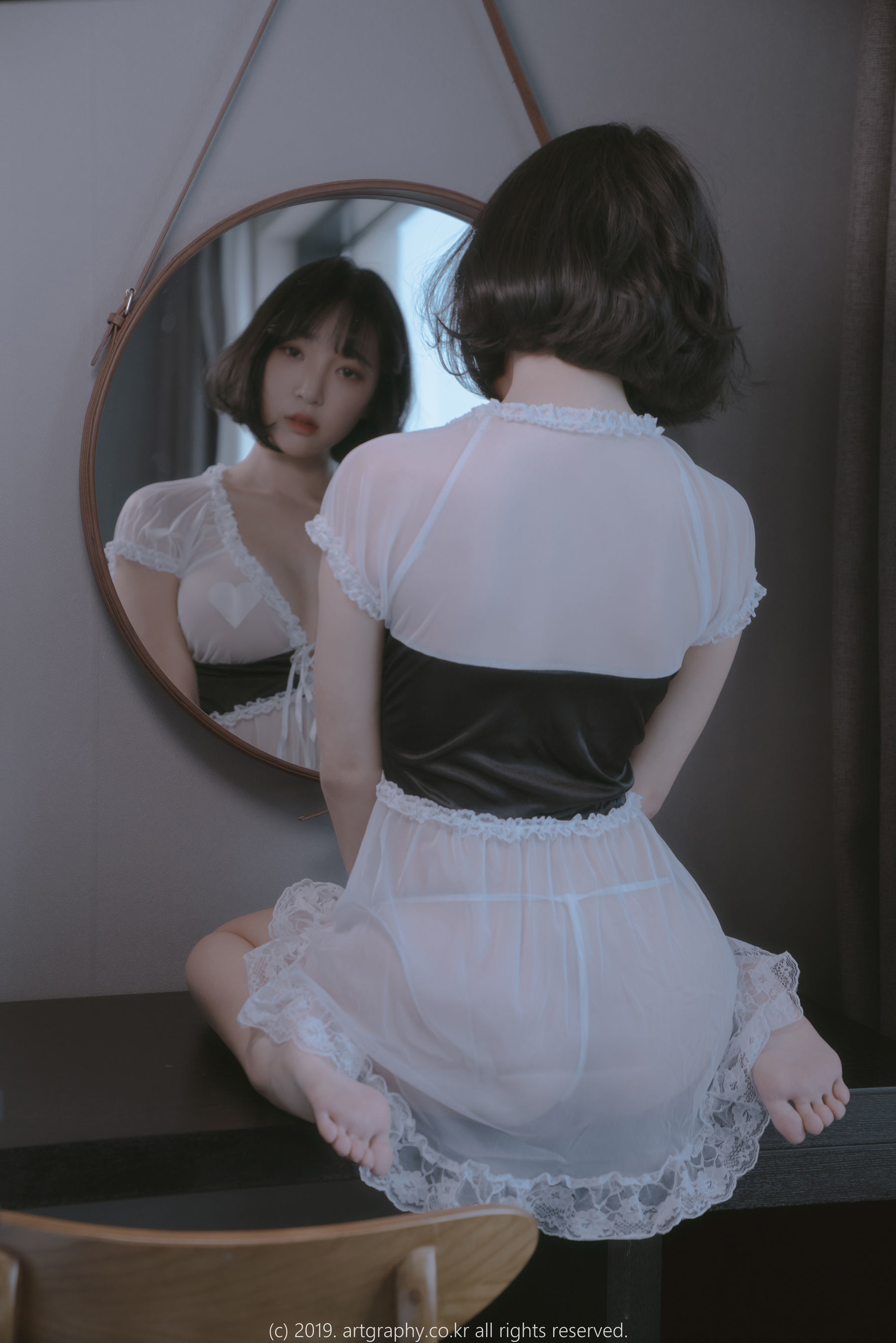 [ARTGRAVIA] VOL.069 姜仁卿 – 透视睡衣+古典红色睡袍 日韩写真-第41张