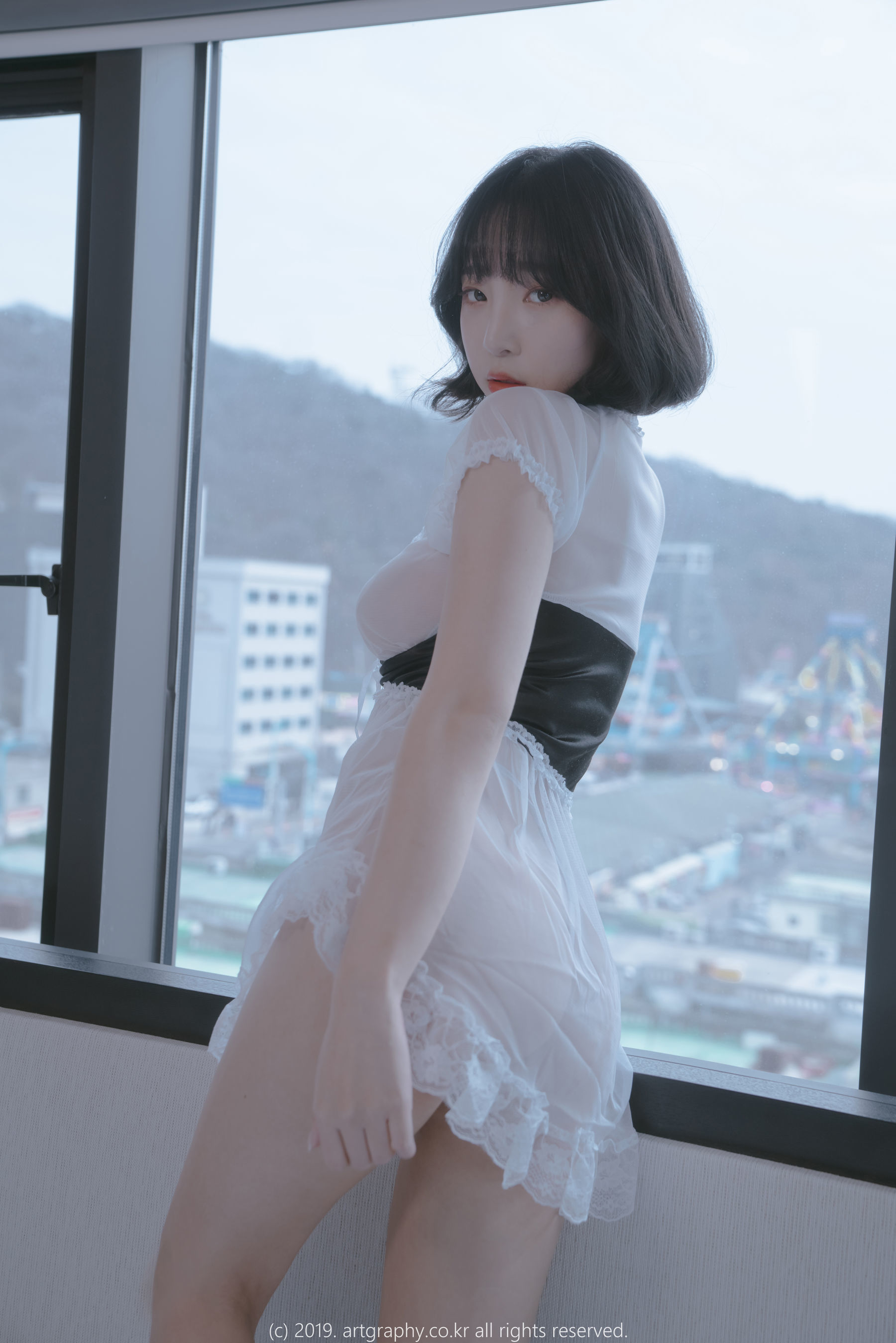 [ARTGRAVIA] VOL.069 姜仁卿 – 透视睡衣+古典红色睡袍 日韩写真-第4张