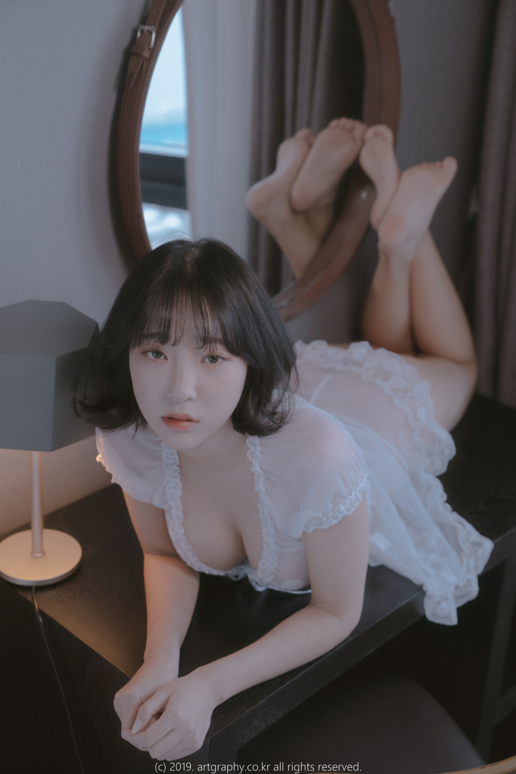 [ARTGRAVIA] VOL.069 姜仁卿 – 透视睡衣+古典红色睡袍 日韩写真-第1张