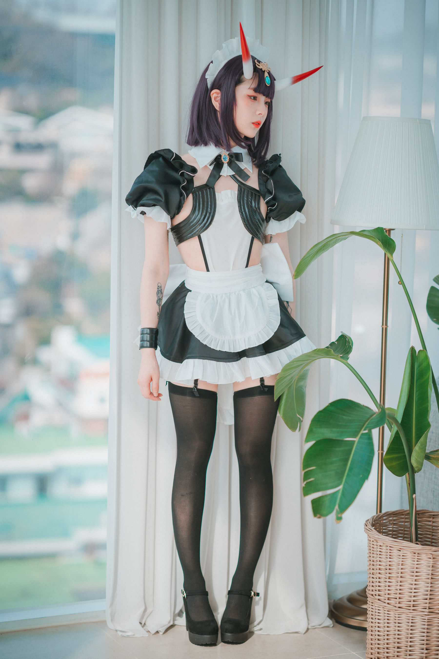[DJAWA] JANG JOO – Shuten Douji Maid 日韩写真-第8张