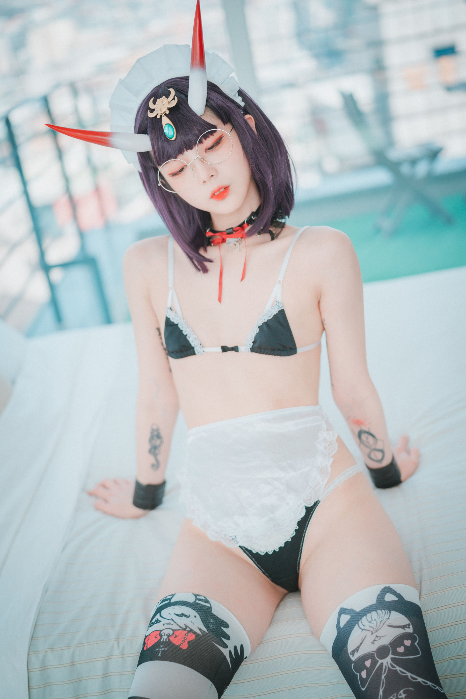 [DJAWA] JANG JOO – Shuten Douji Maid 日韩写真-第2张