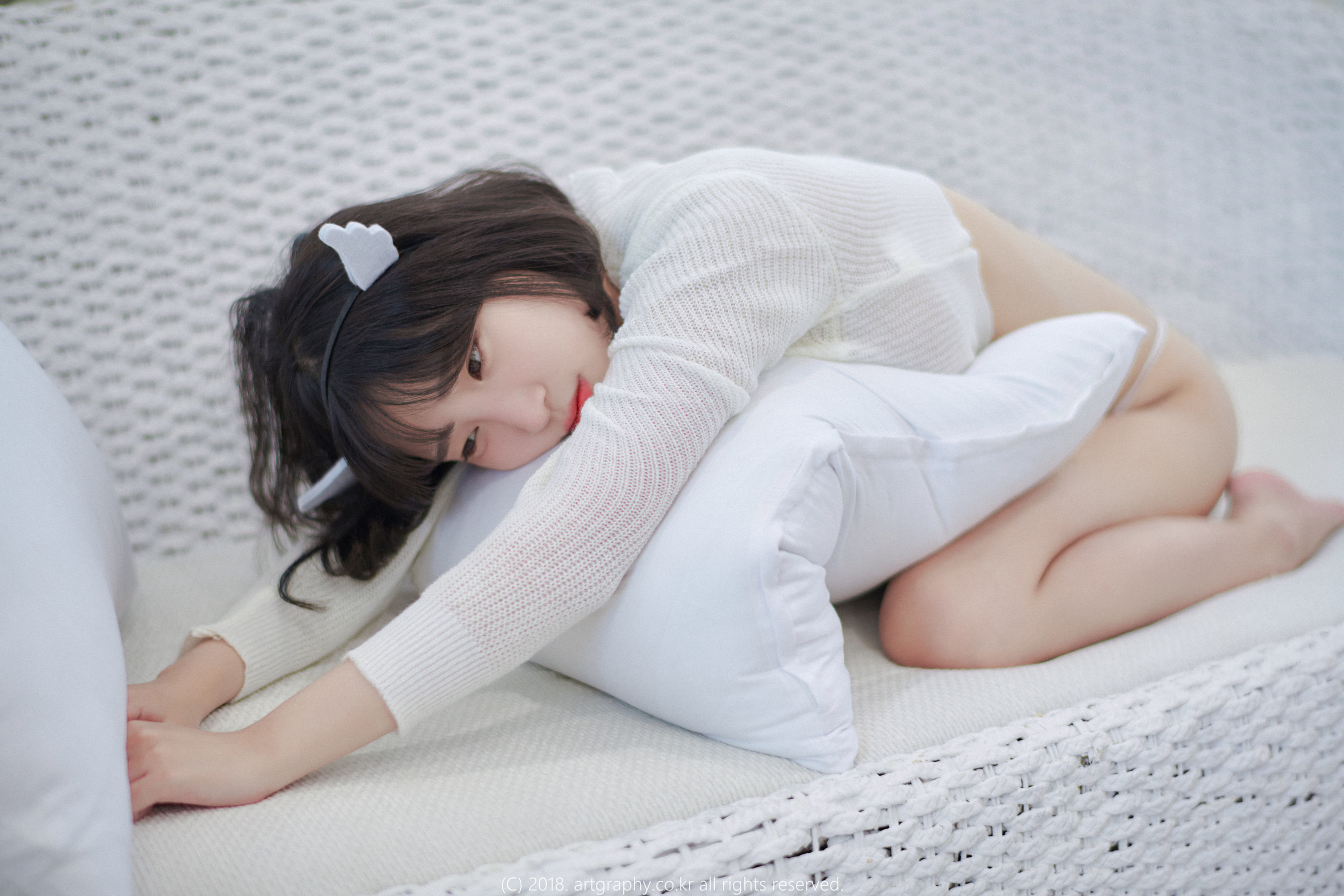 [ARTGRAVIA] VOL.039 姜仁卿 – 白猫少女+奶牛尤物 日韩写真-第18张