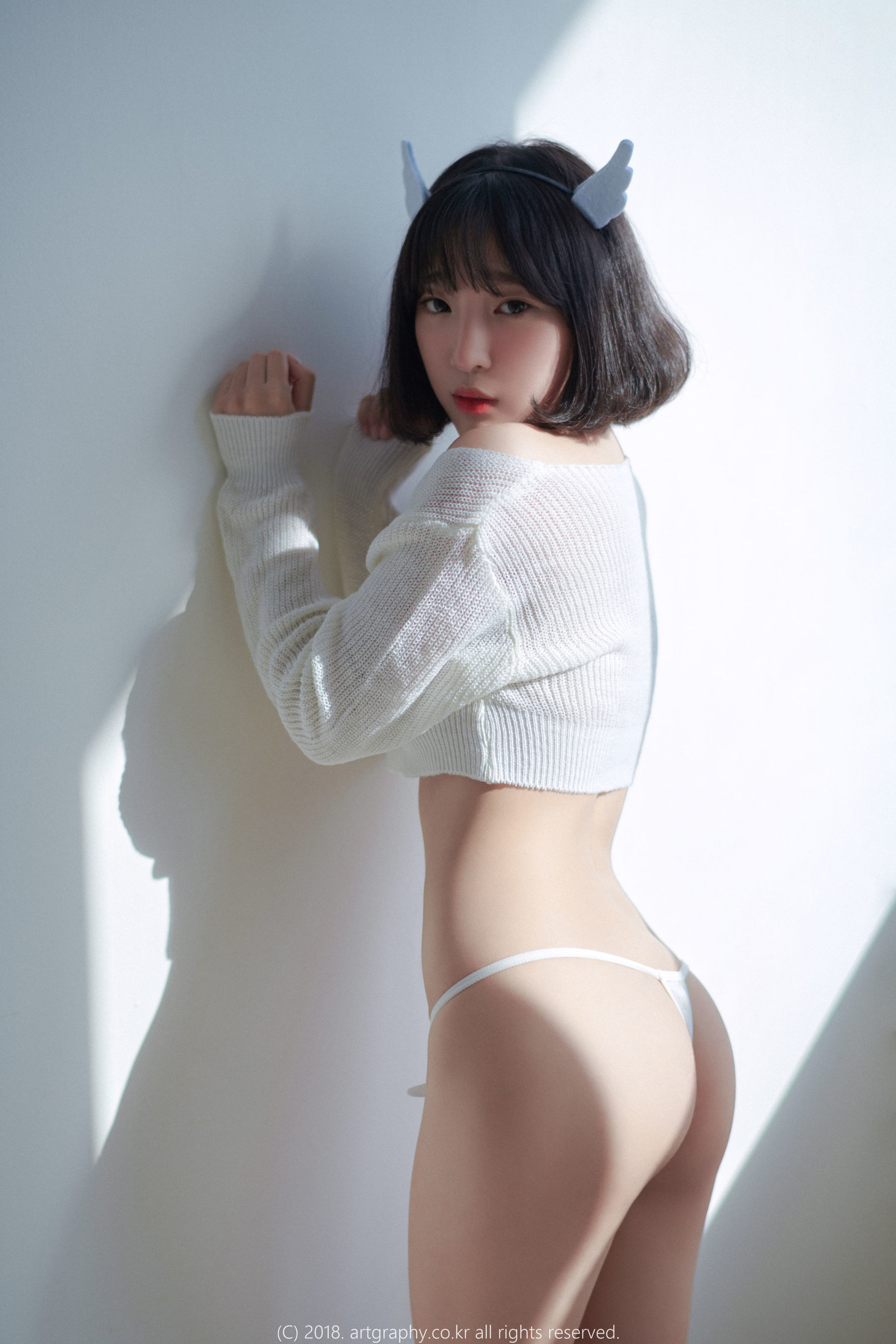 [ARTGRAVIA] VOL.039 姜仁卿 – 白猫少女+奶牛尤物 日韩写真-第45张