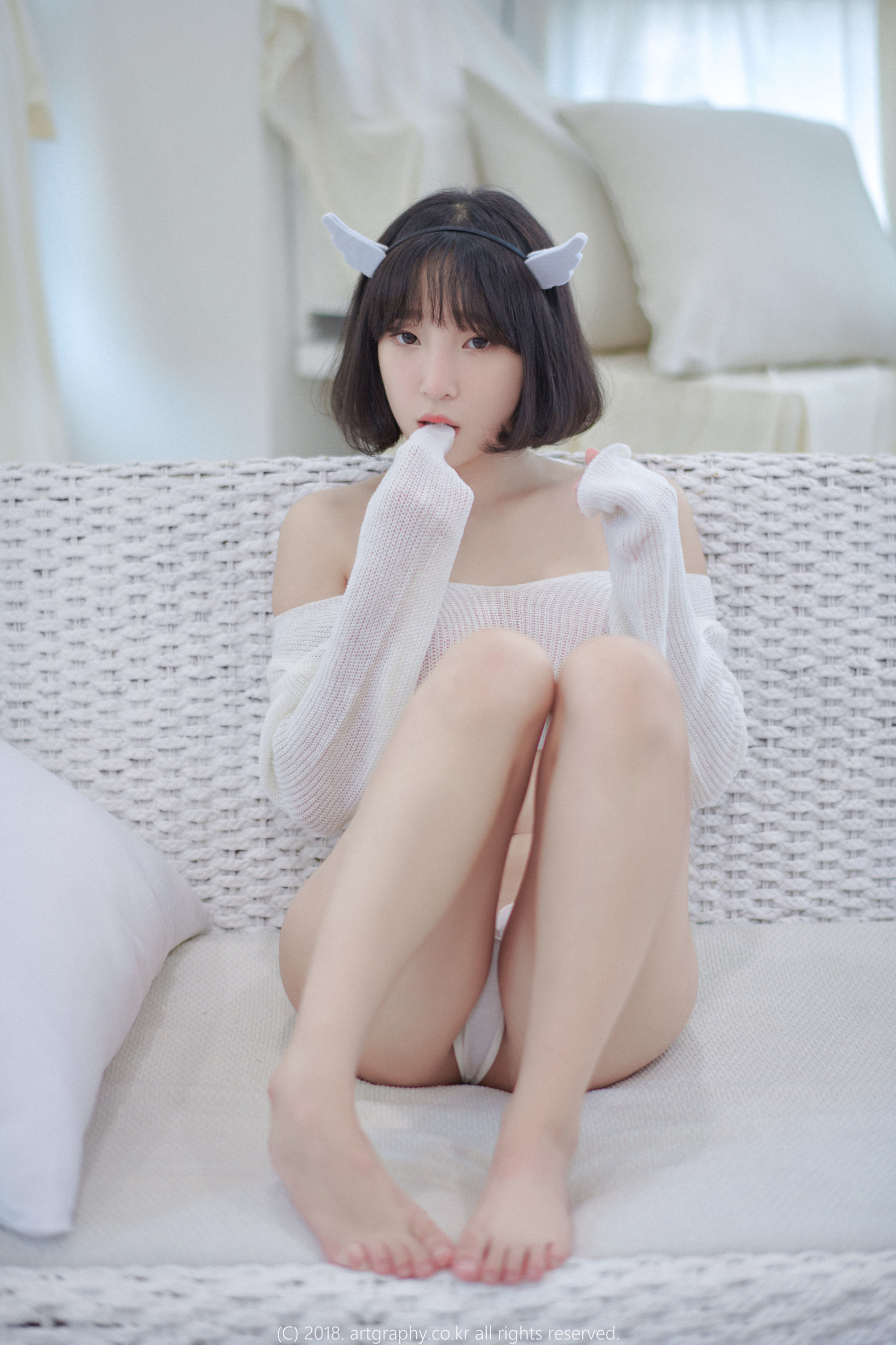 [ARTGRAVIA] VOL.039 姜仁卿 – 白猫少女+奶牛尤物 日韩写真-第19张