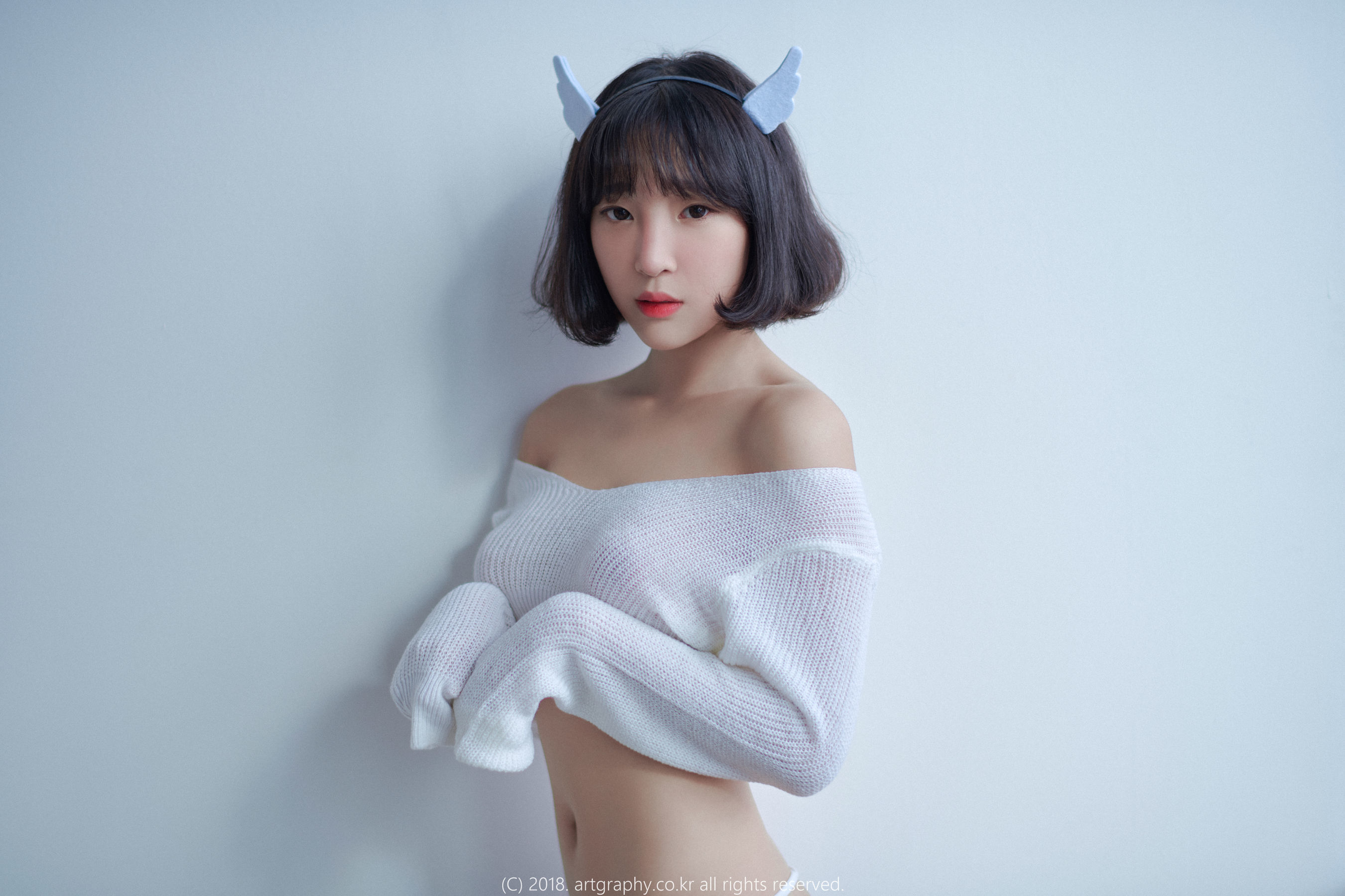 [ARTGRAVIA] VOL.039 姜仁卿 – 白猫少女+奶牛尤物 日韩写真-第43张