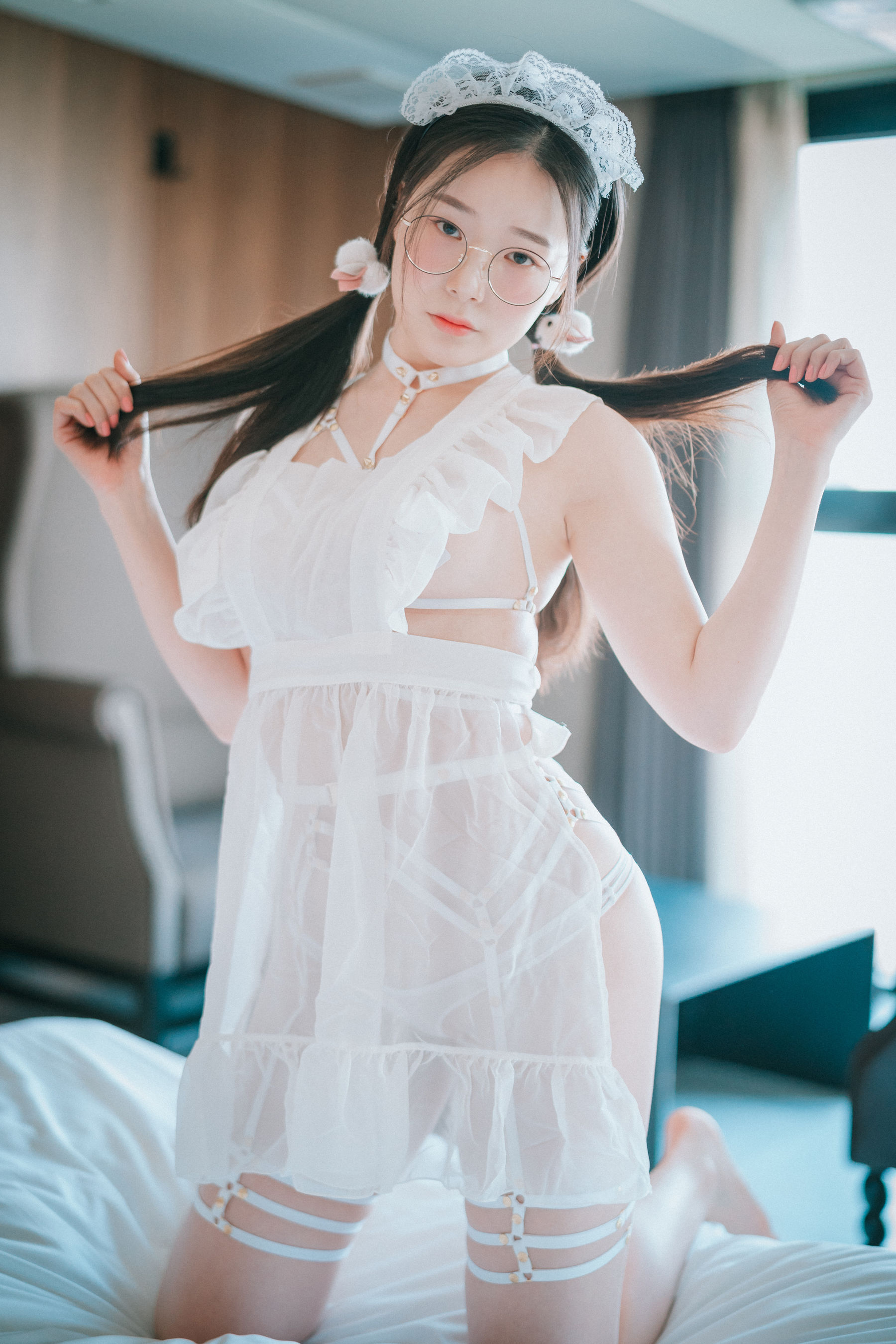 [DJAWA] PIA – Sheer Chiffon Apron 日韩写真-第58张