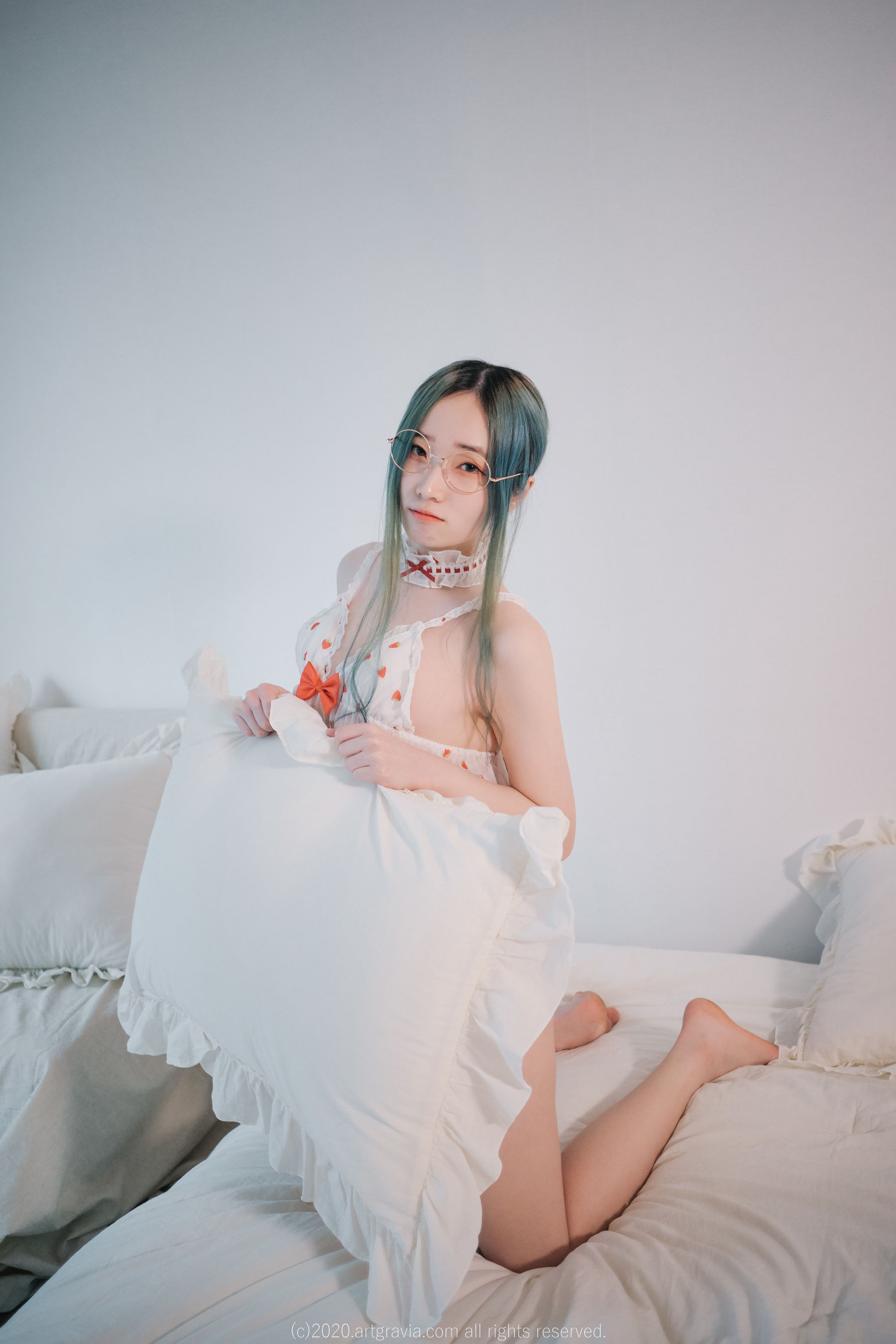 [ARTGRAVIA] Vol.160 韩国妹子 BamBi写真 可爱草莓 日韩写真-第75张