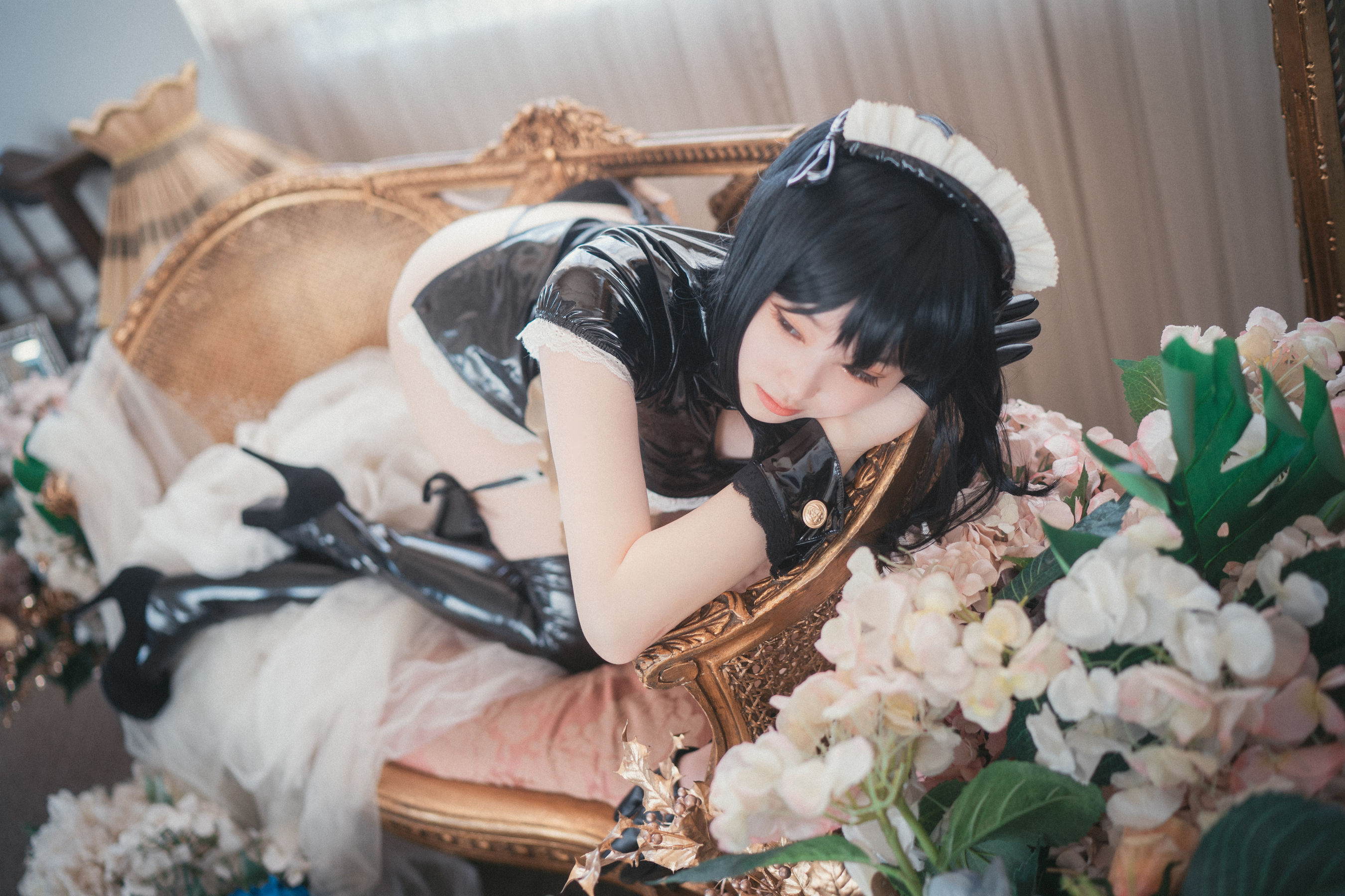 [DJAWA] BamBi – Femme de Chambre en Latex 日韩美图-第48张