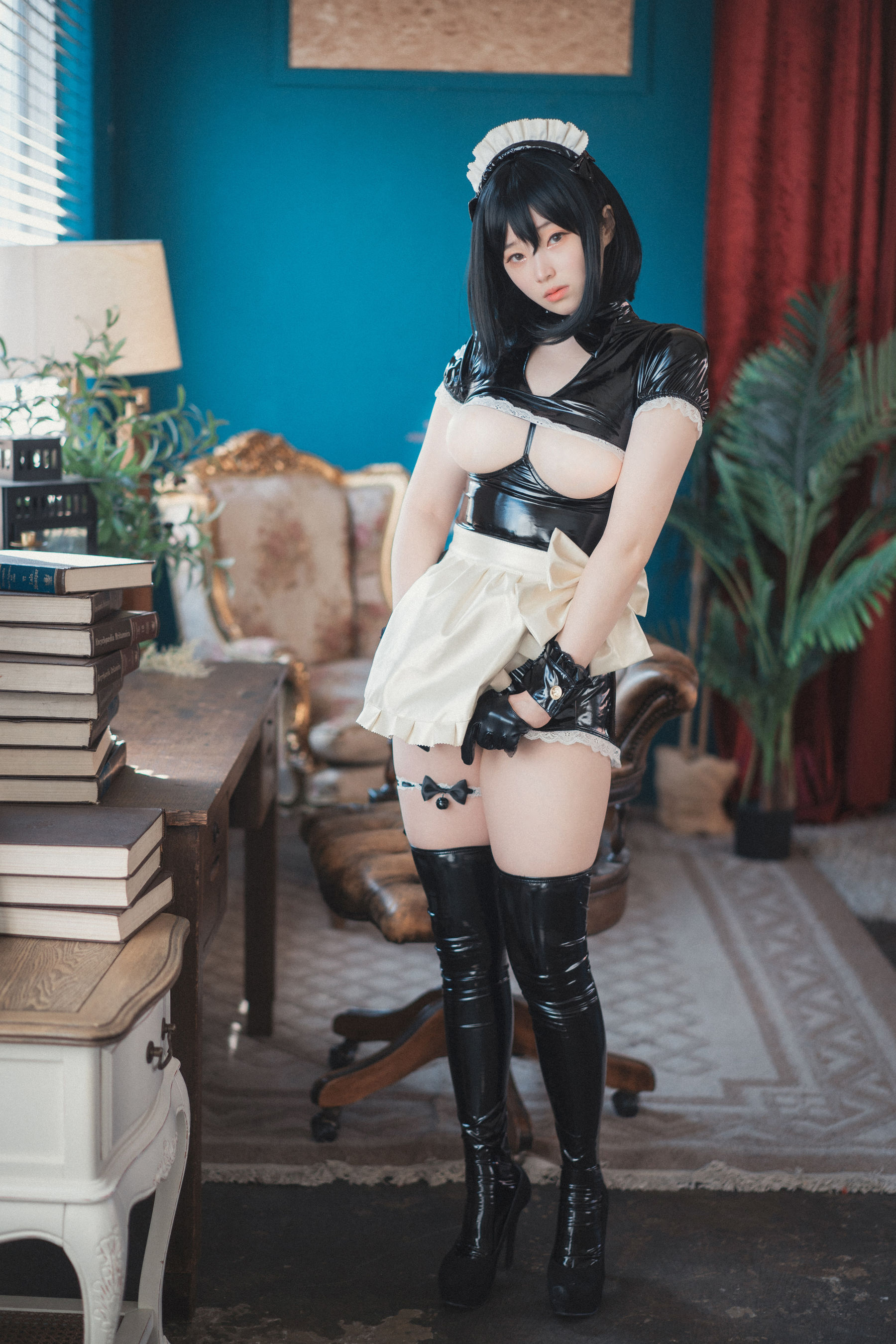 [DJAWA] BamBi – Femme de Chambre en Latex 日韩美图-第29张