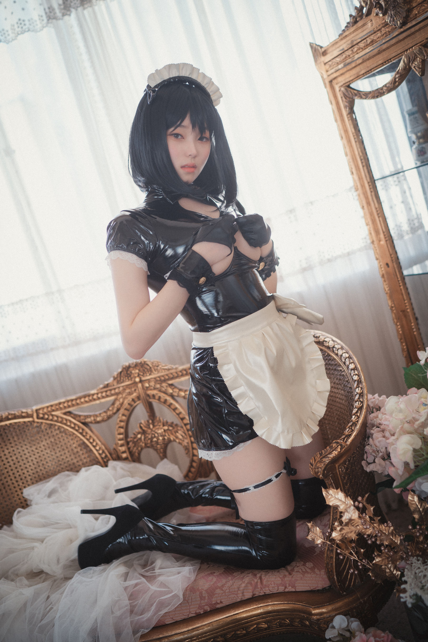[DJAWA] BamBi – Femme de Chambre en Latex 日韩美图-第44张