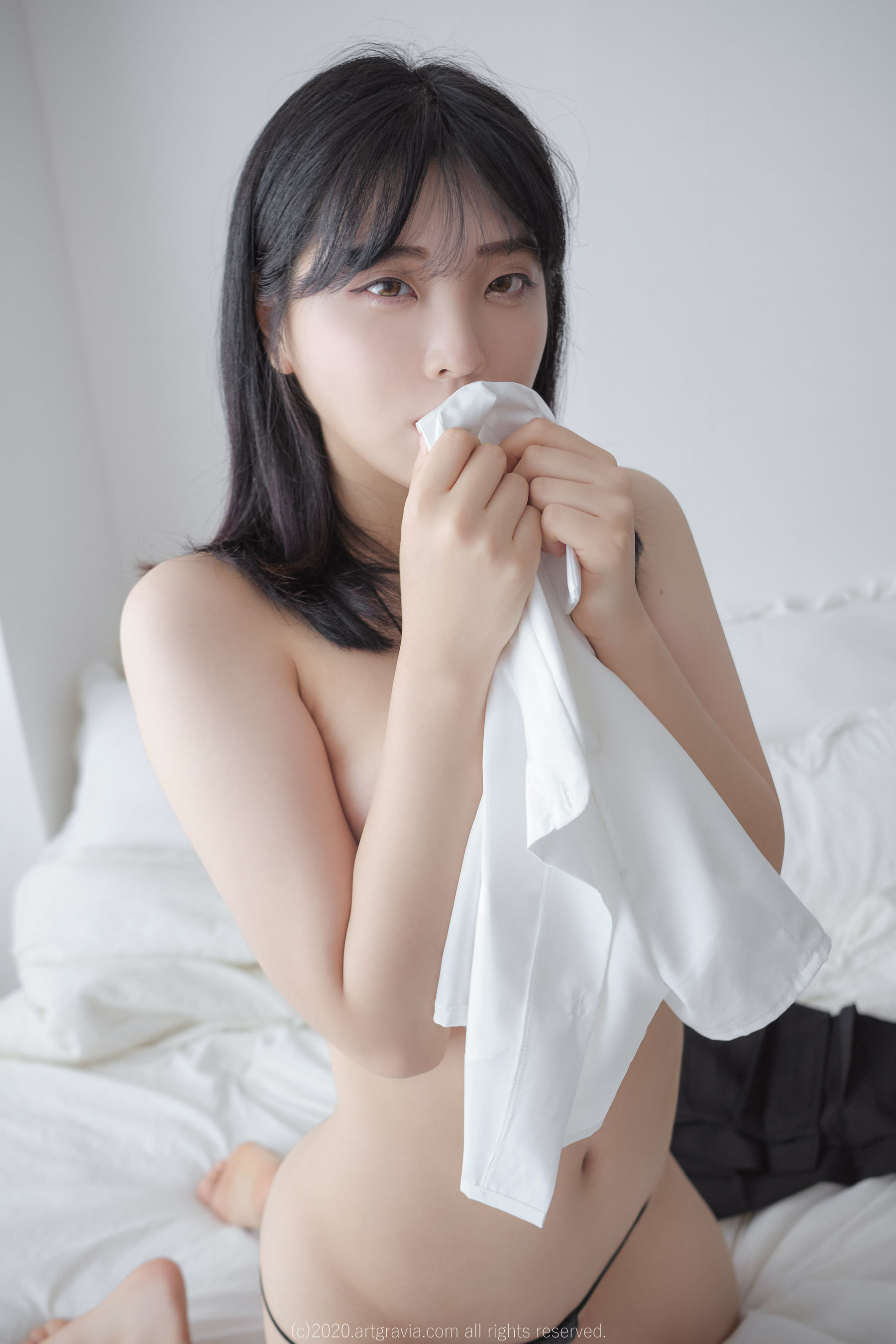[ARTGRAVIA] VOL.201 Song Hana – 三角块情趣内衣 日韩写真-第28张