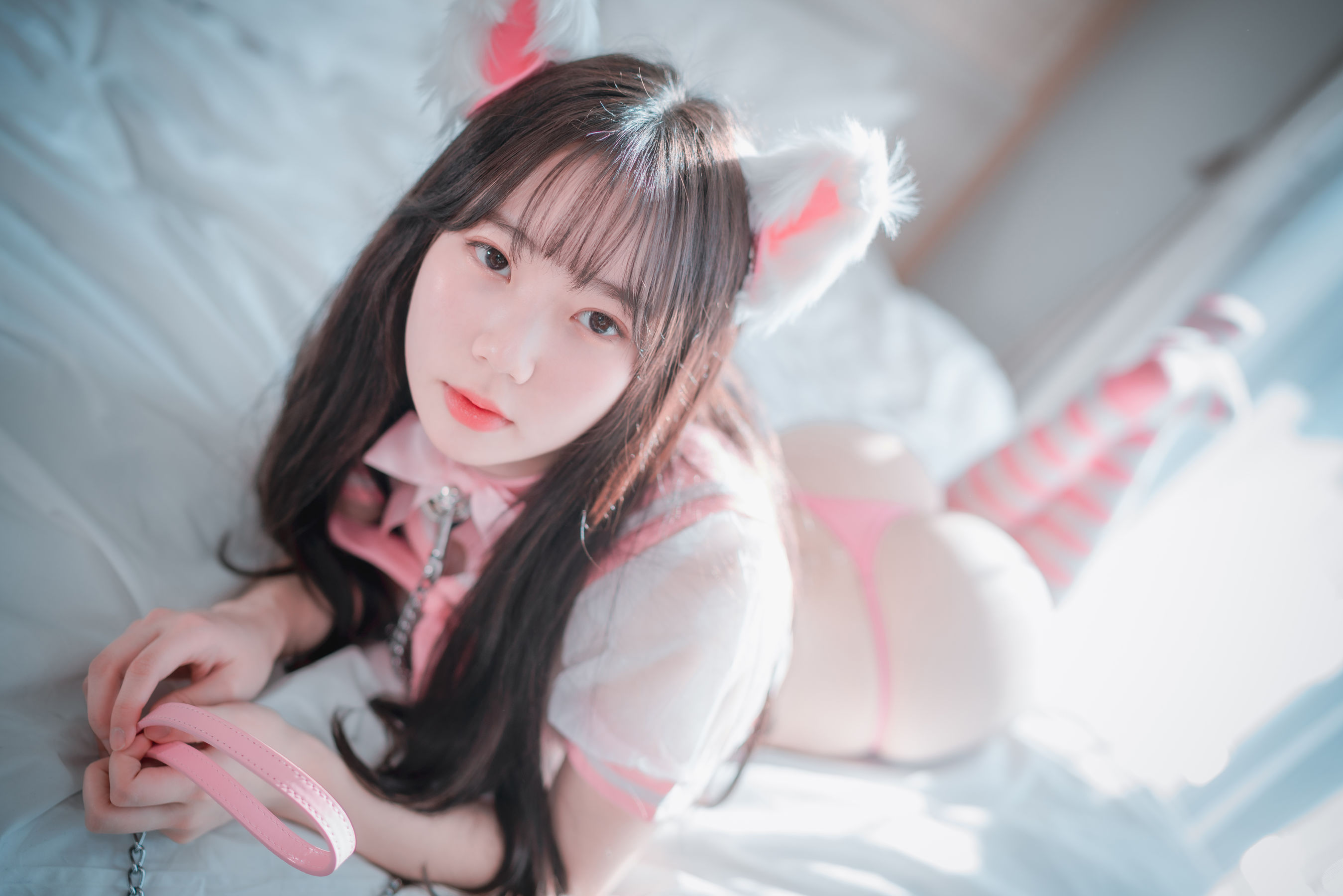 [DJAWA] MyuA – Catgirl in Pink 日韩写真-第47张