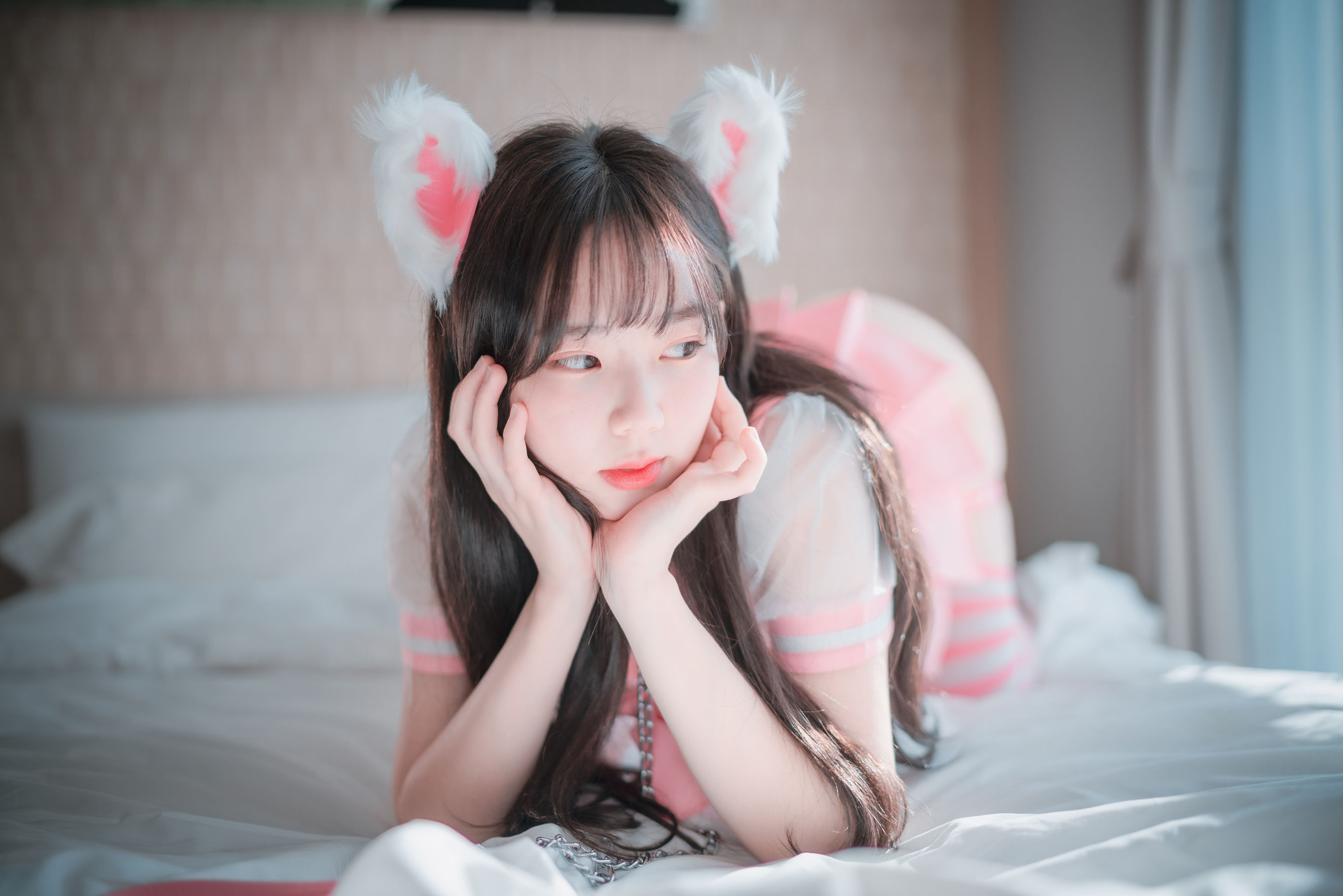 [DJAWA] MyuA – Catgirl in Pink 日韩写真-第21张