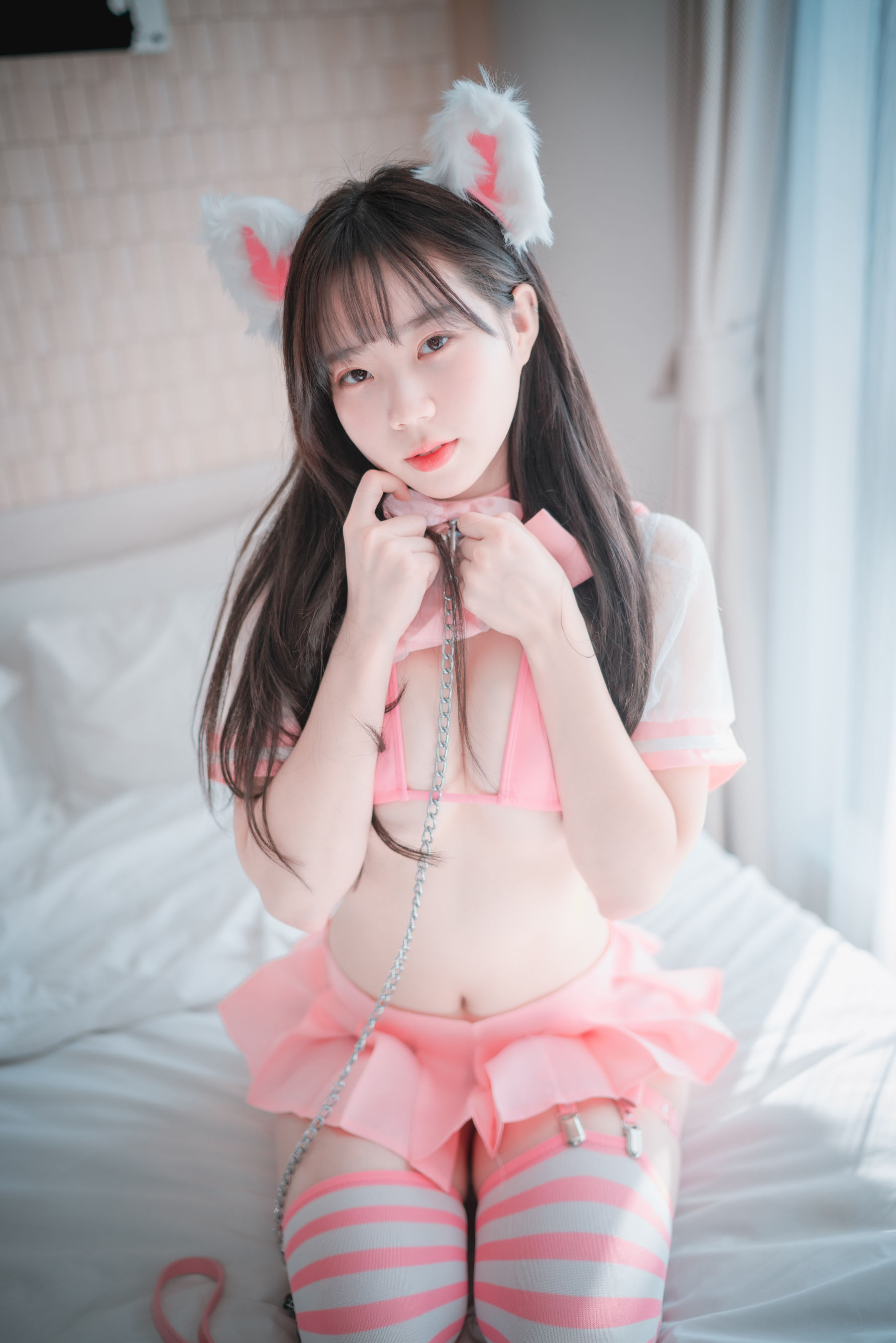 [DJAWA] MyuA – Catgirl in Pink 日韩写真-第28张