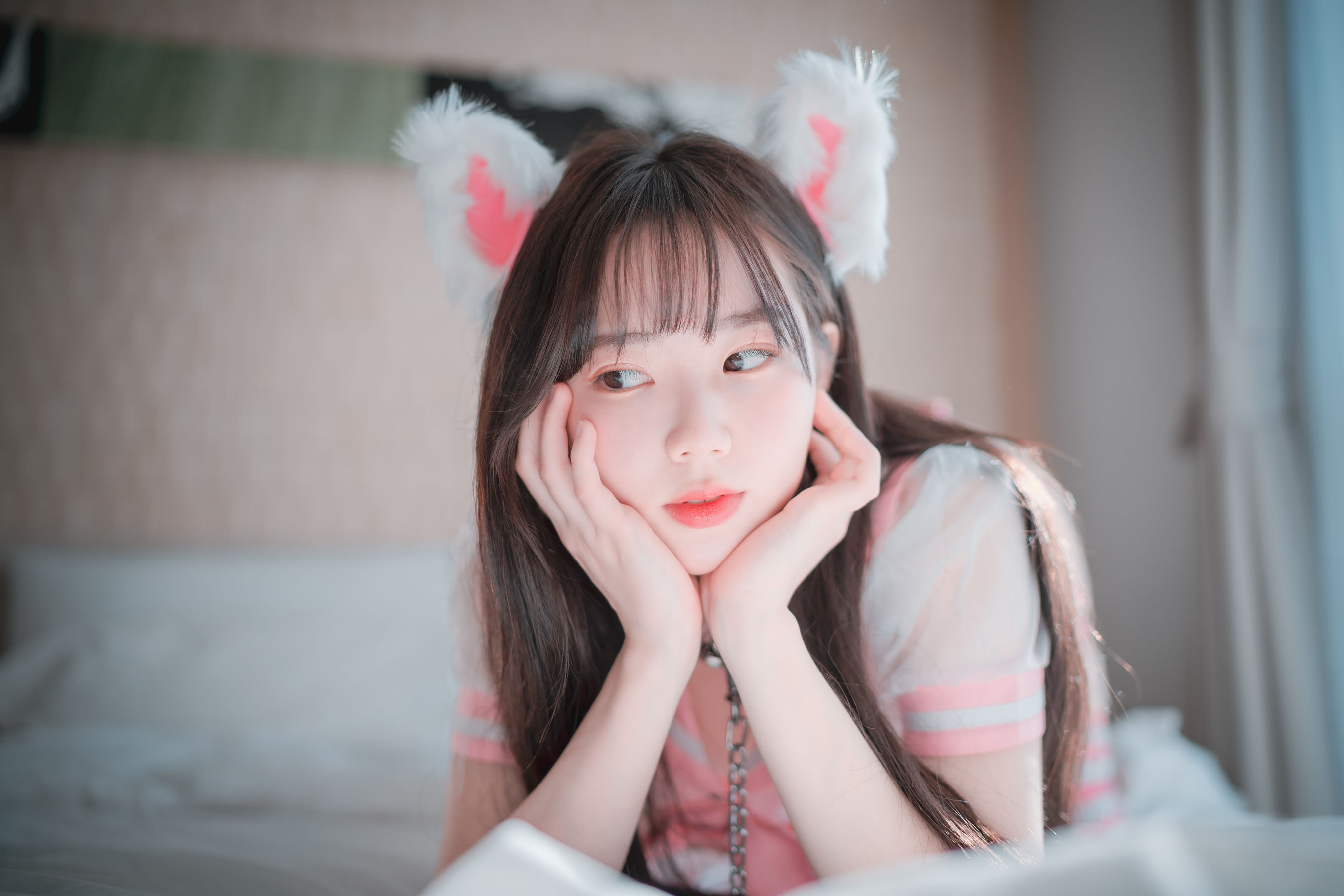 [DJAWA] MyuA – Catgirl in Pink 日韩写真-第22张