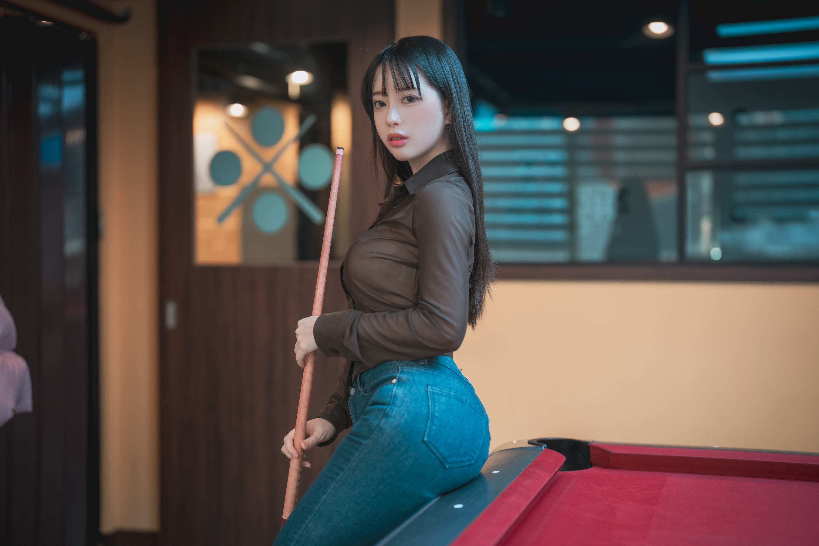 DJAWA ZziZzi – Billiards Girl – 1 日韩写真-第2张