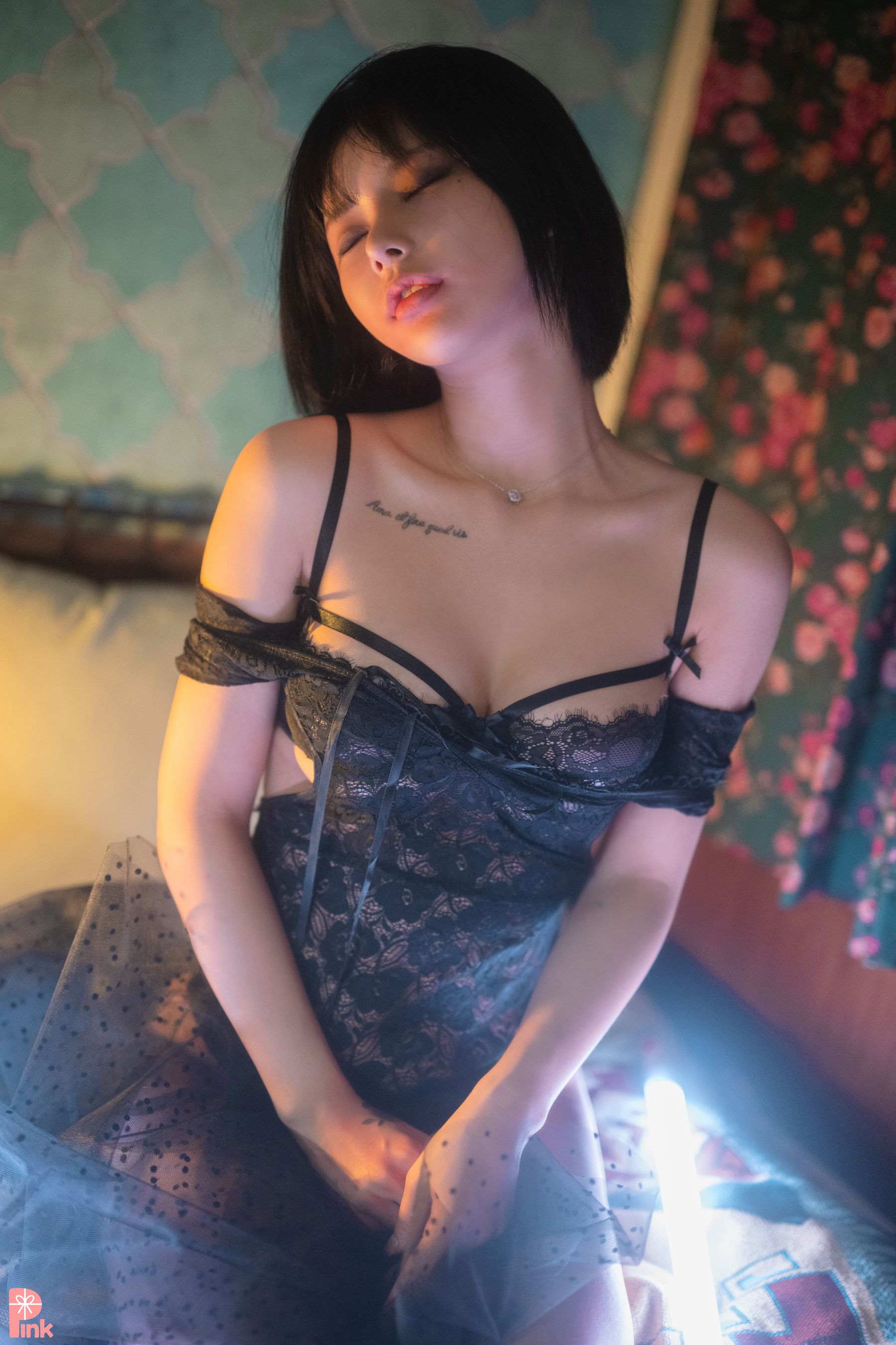 [PINK RIBBON] Uuuha – Black 日韩写真-第5张