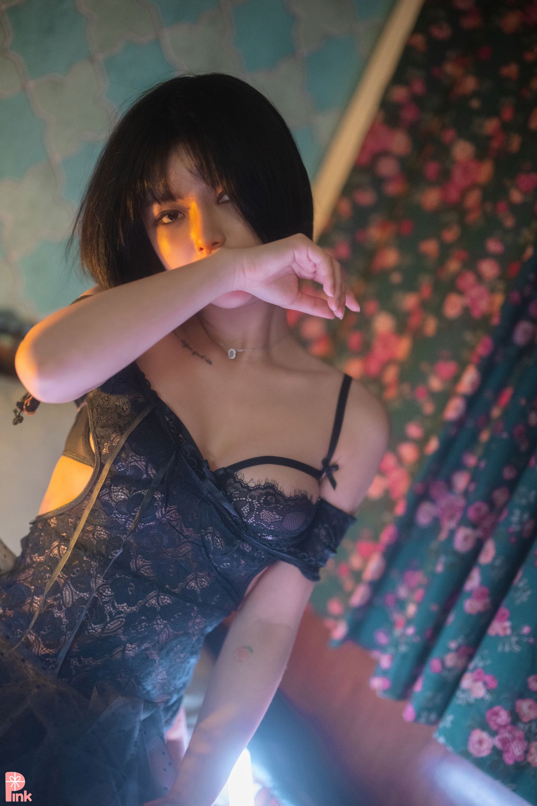 [PINK RIBBON] Uuuha – Black 日韩写真-第3张