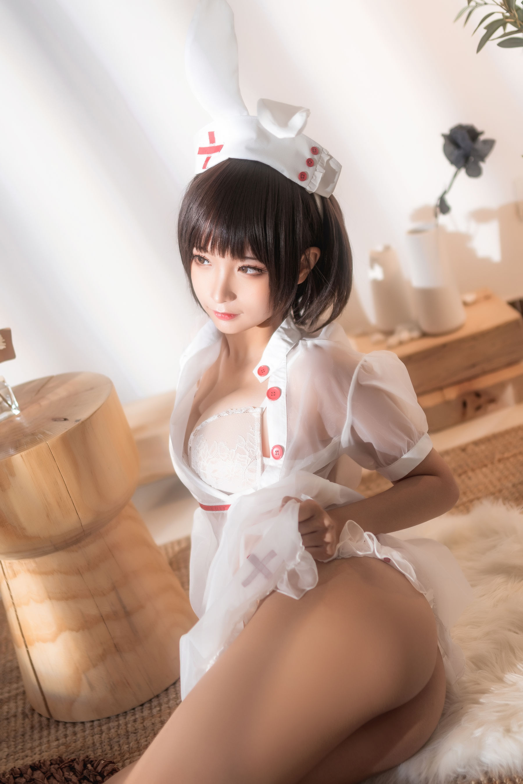 动漫博主蠢沫沫 – 透明护士 Cosplay-第23张