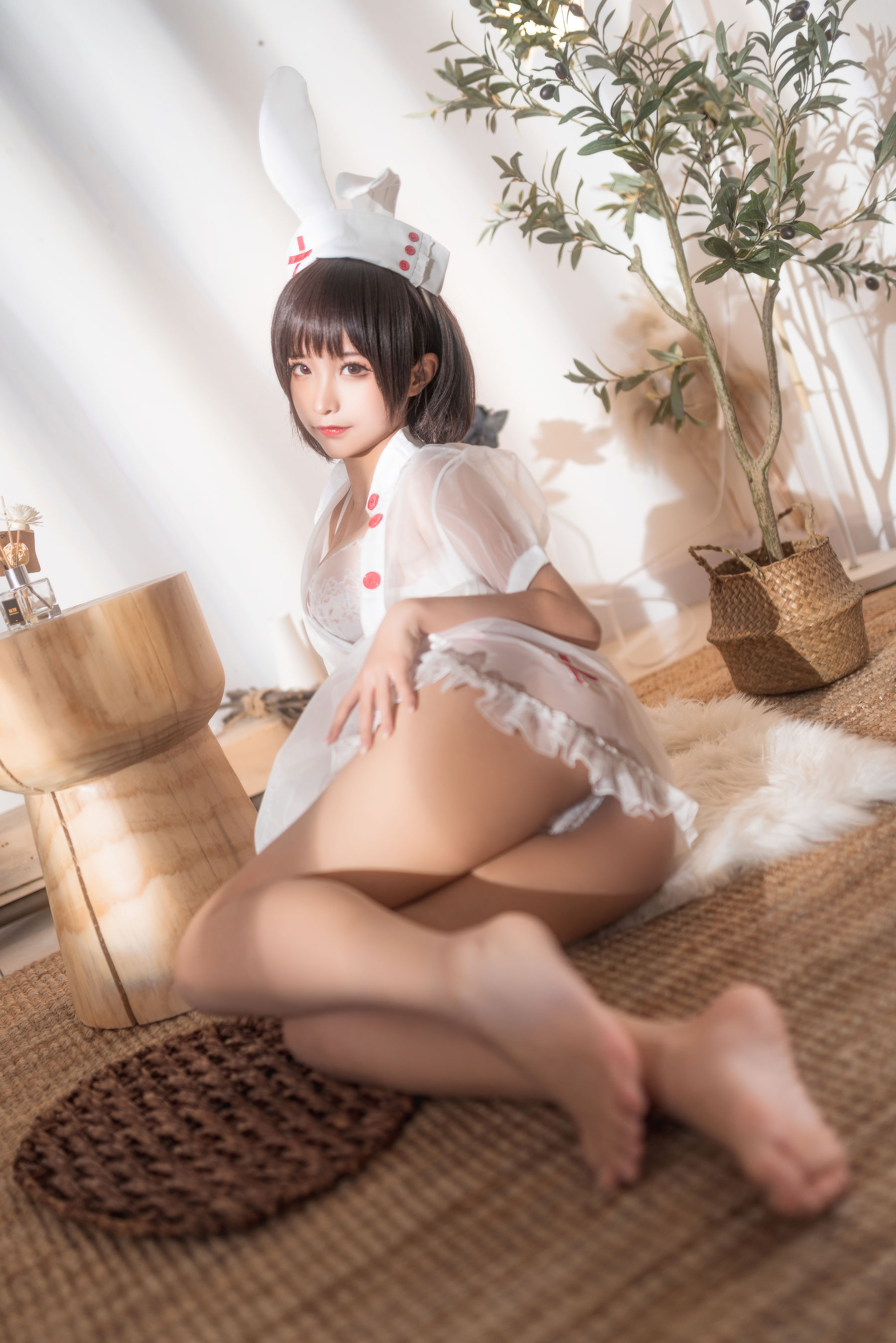 动漫博主蠢沫沫 – 透明护士 Cosplay-第21张