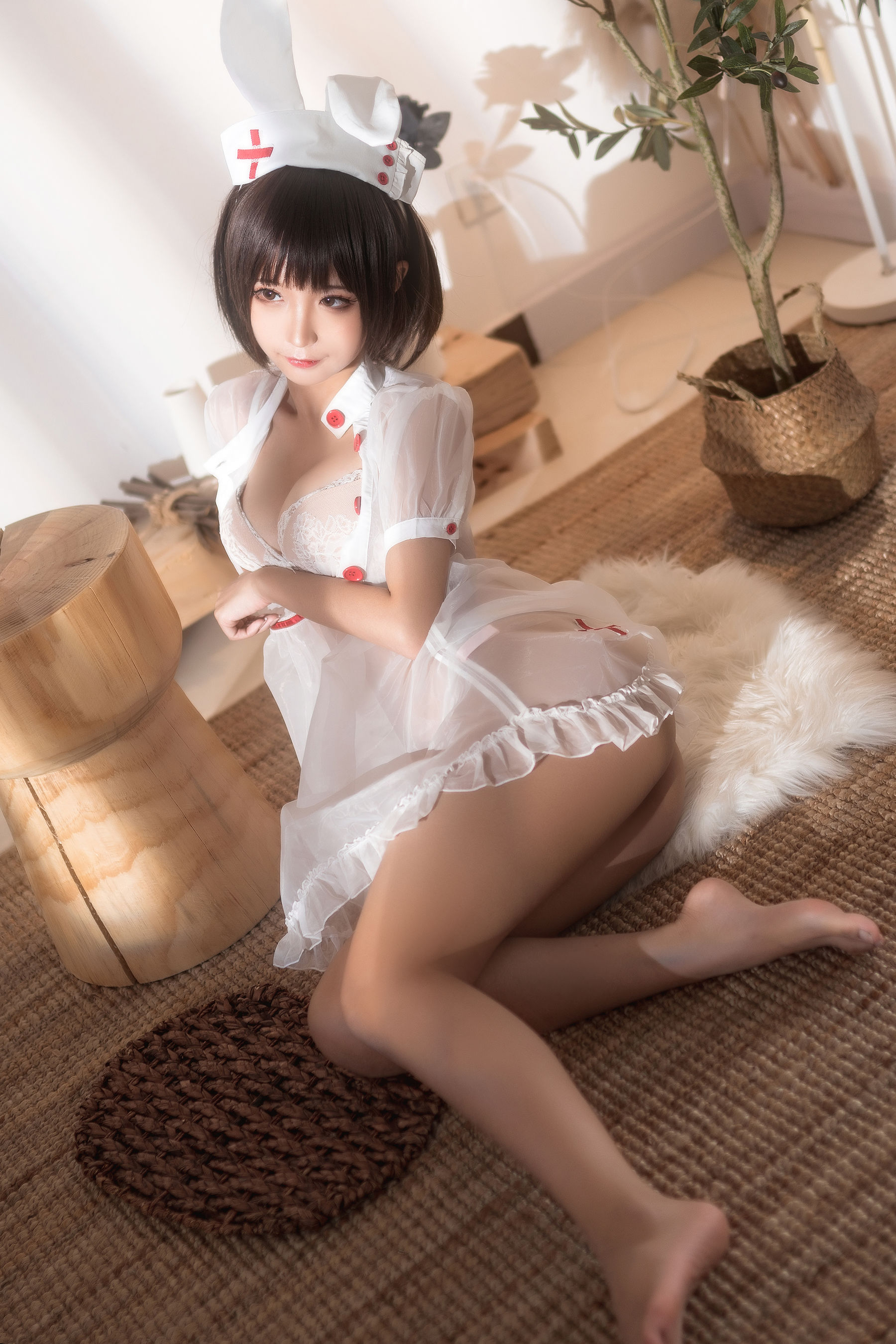 动漫博主蠢沫沫 – 透明护士 Cosplay-第17张