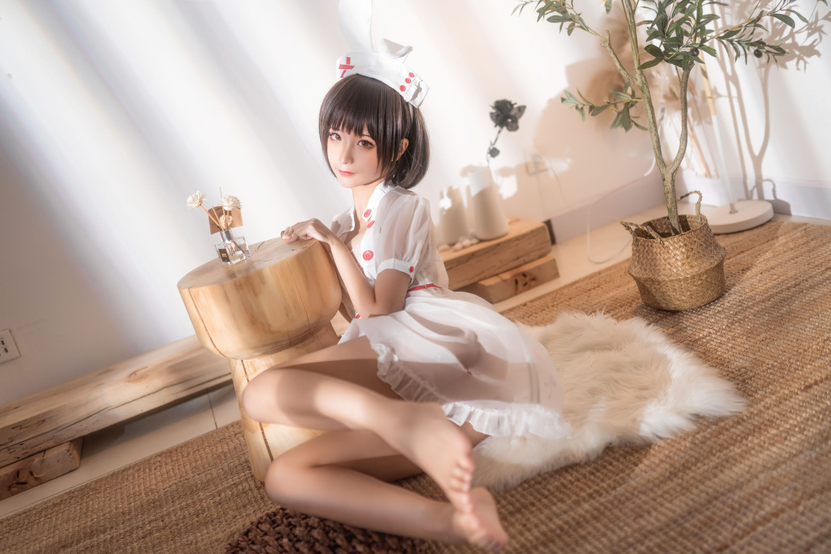 动漫博主蠢沫沫 – 透明护士 Cosplay-第8张