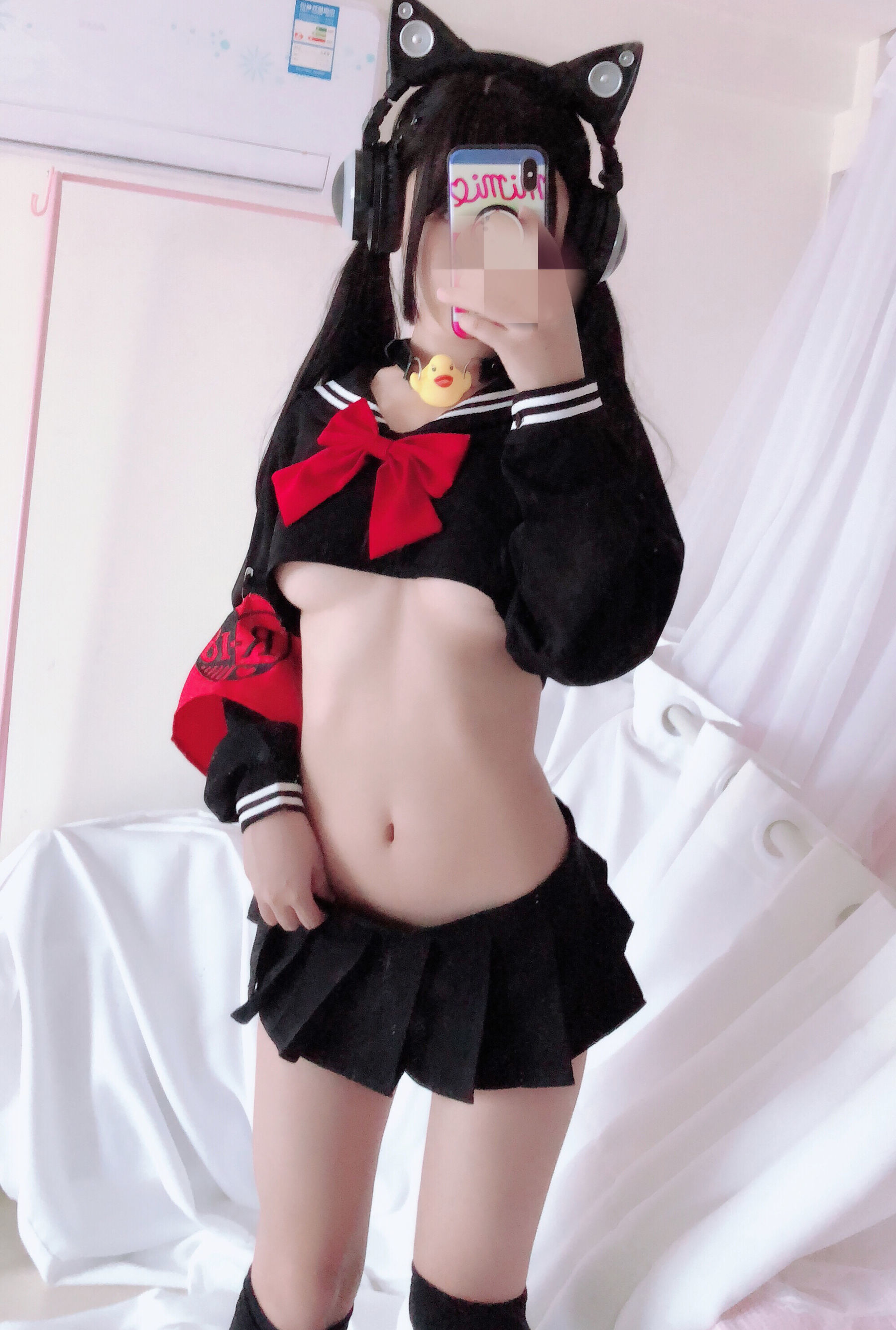桜井宁宁 – 半乳制服 Cosplay-第12张