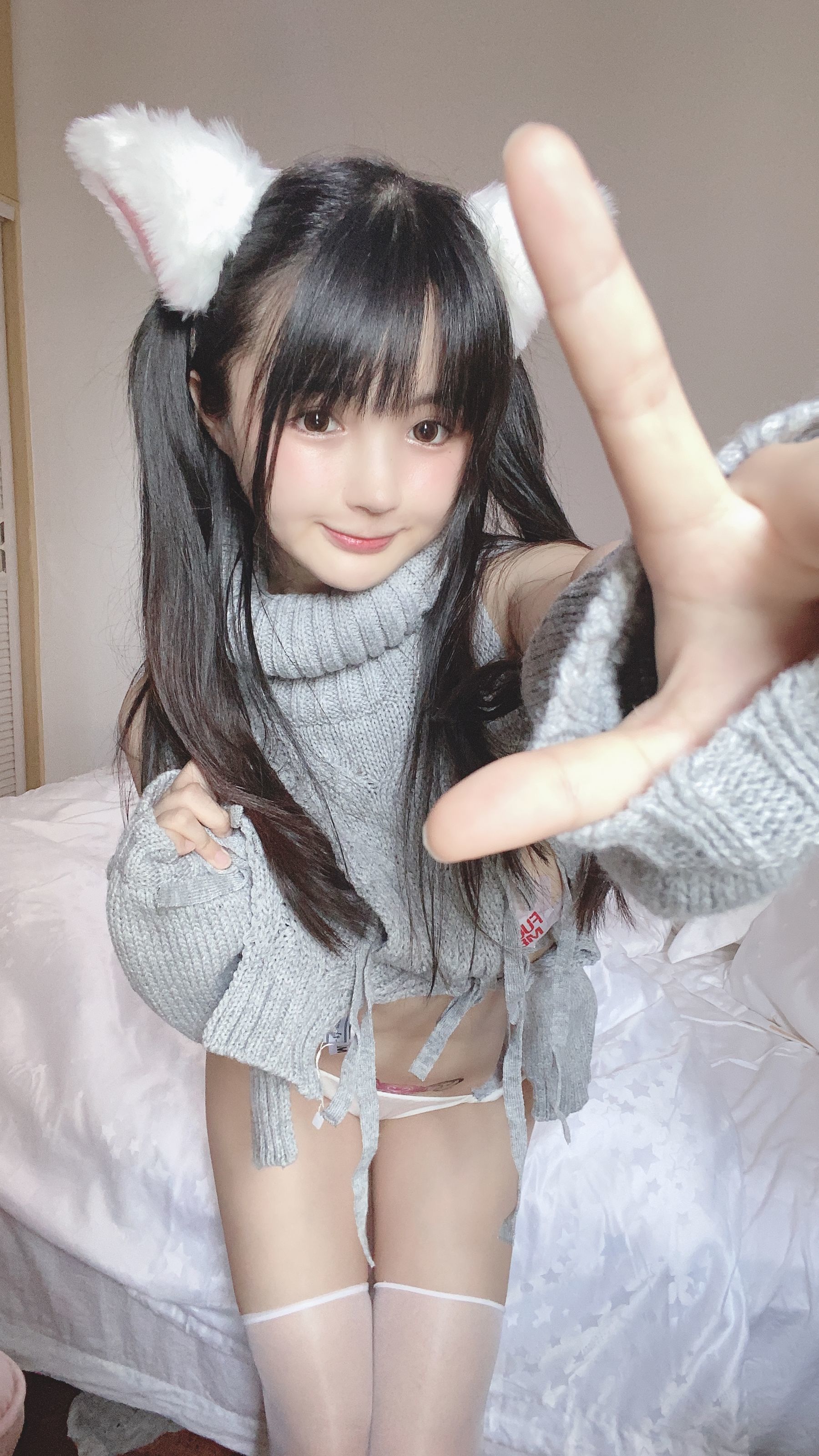 桜井宁宁 – 白い猫ちゃん Cosplay-第27张
