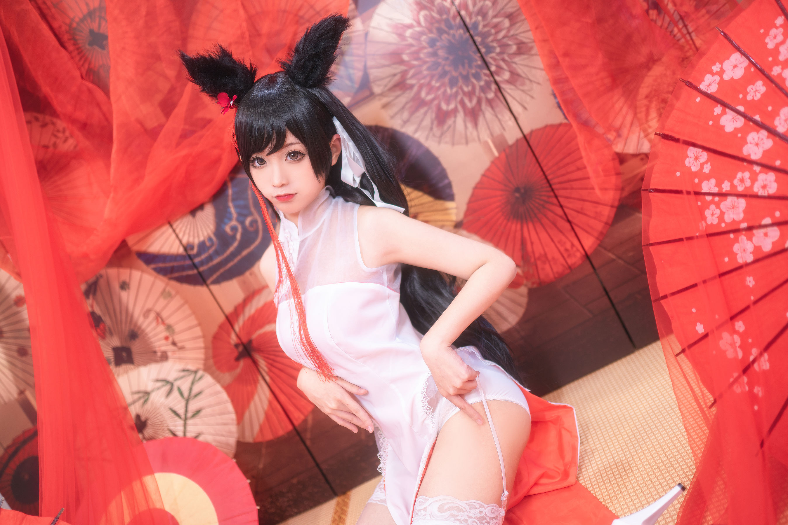 动漫博主蠢沫沫 爱宕习字 Cosplay-第6张