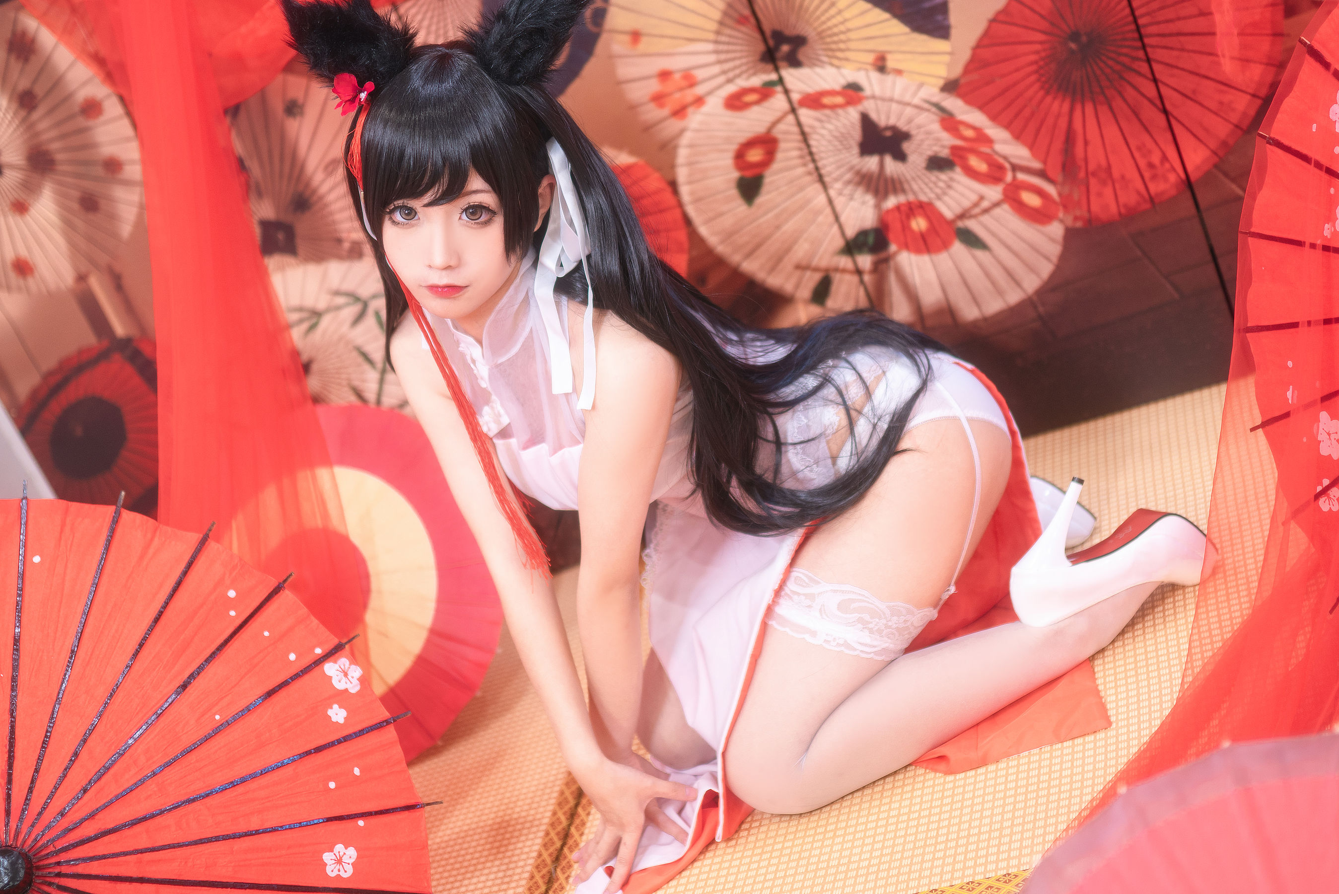 动漫博主蠢沫沫 爱宕习字 Cosplay-第2张