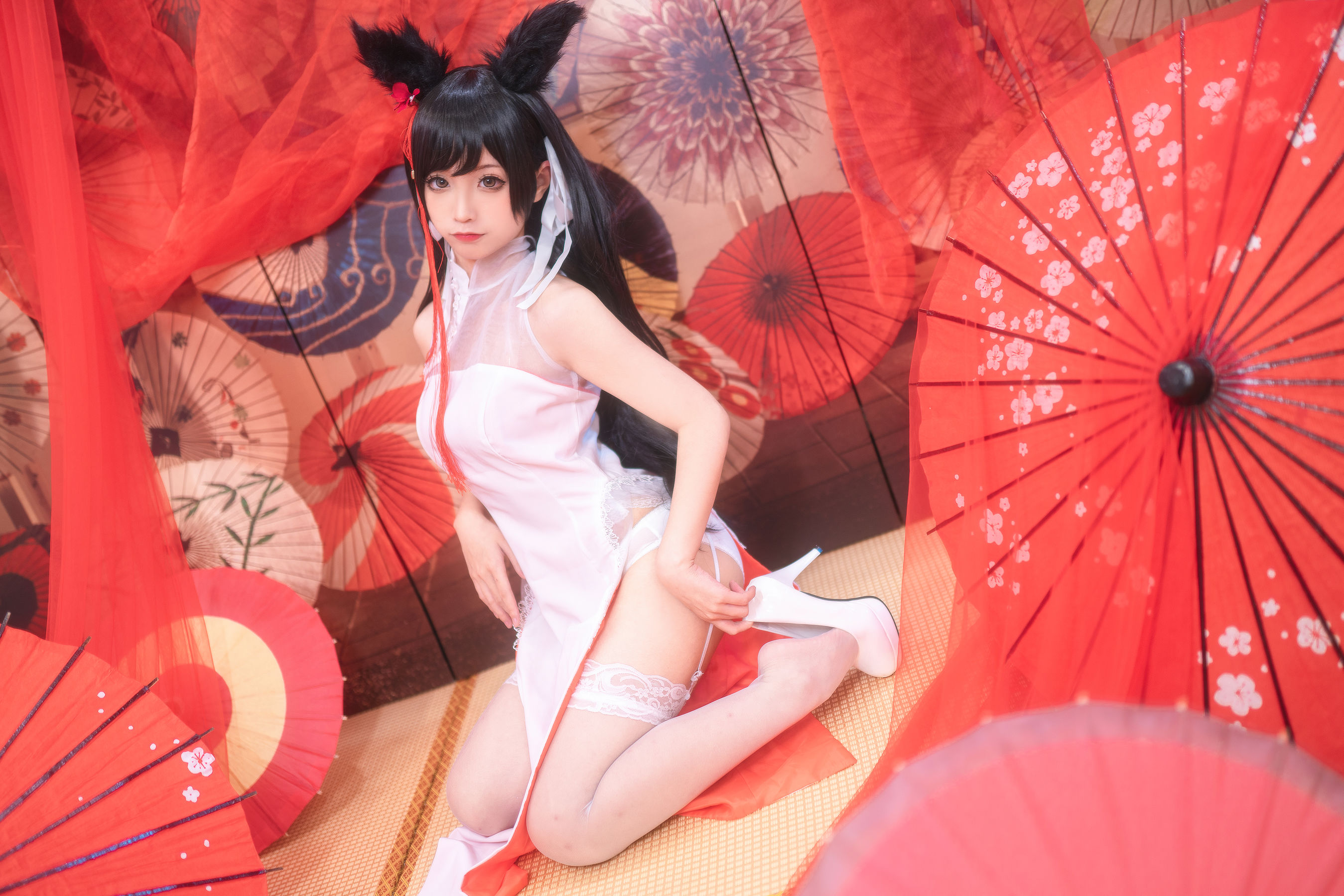 动漫博主蠢沫沫 爱宕习字 Cosplay-第3张