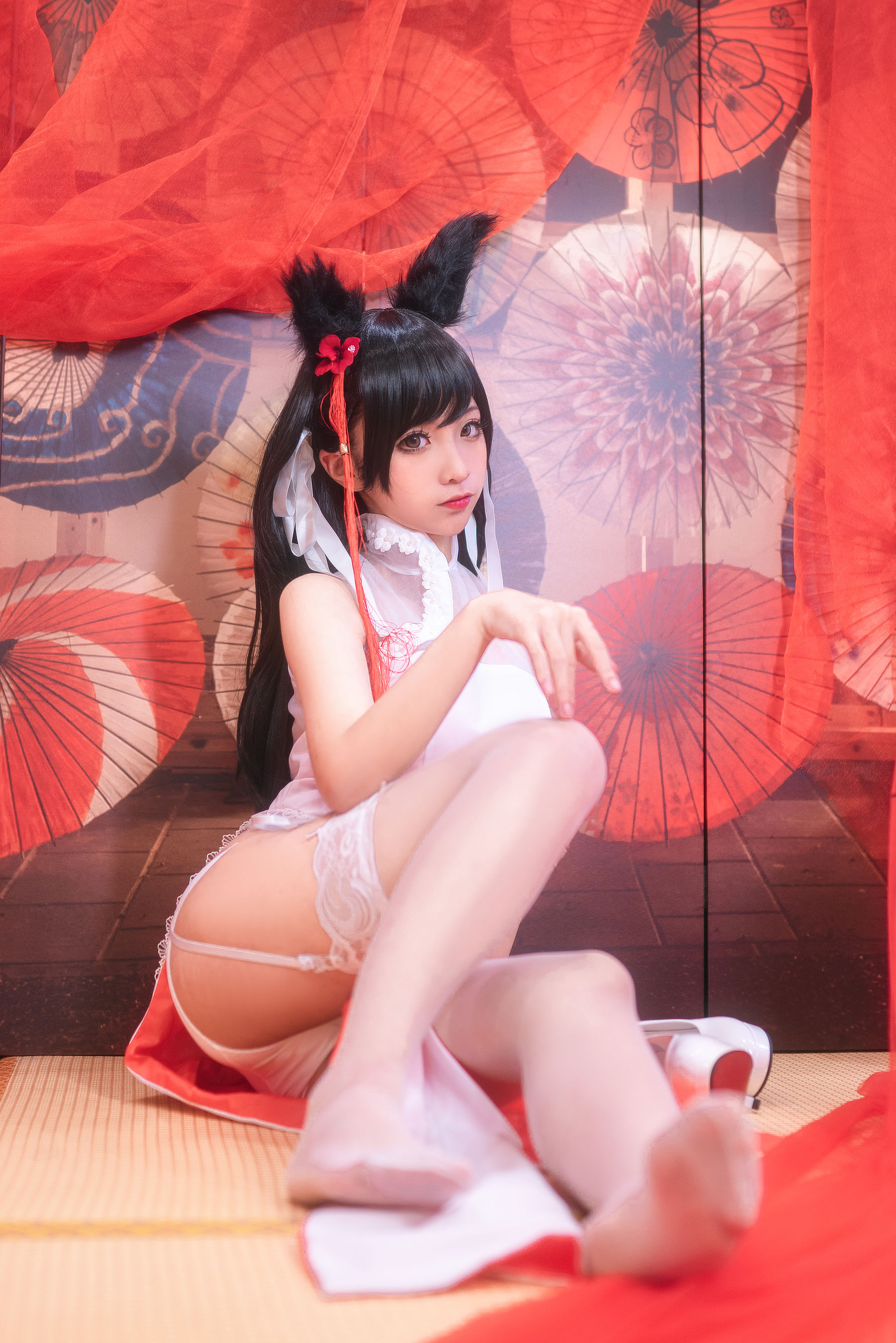 动漫博主蠢沫沫 爱宕习字 Cosplay-第7张