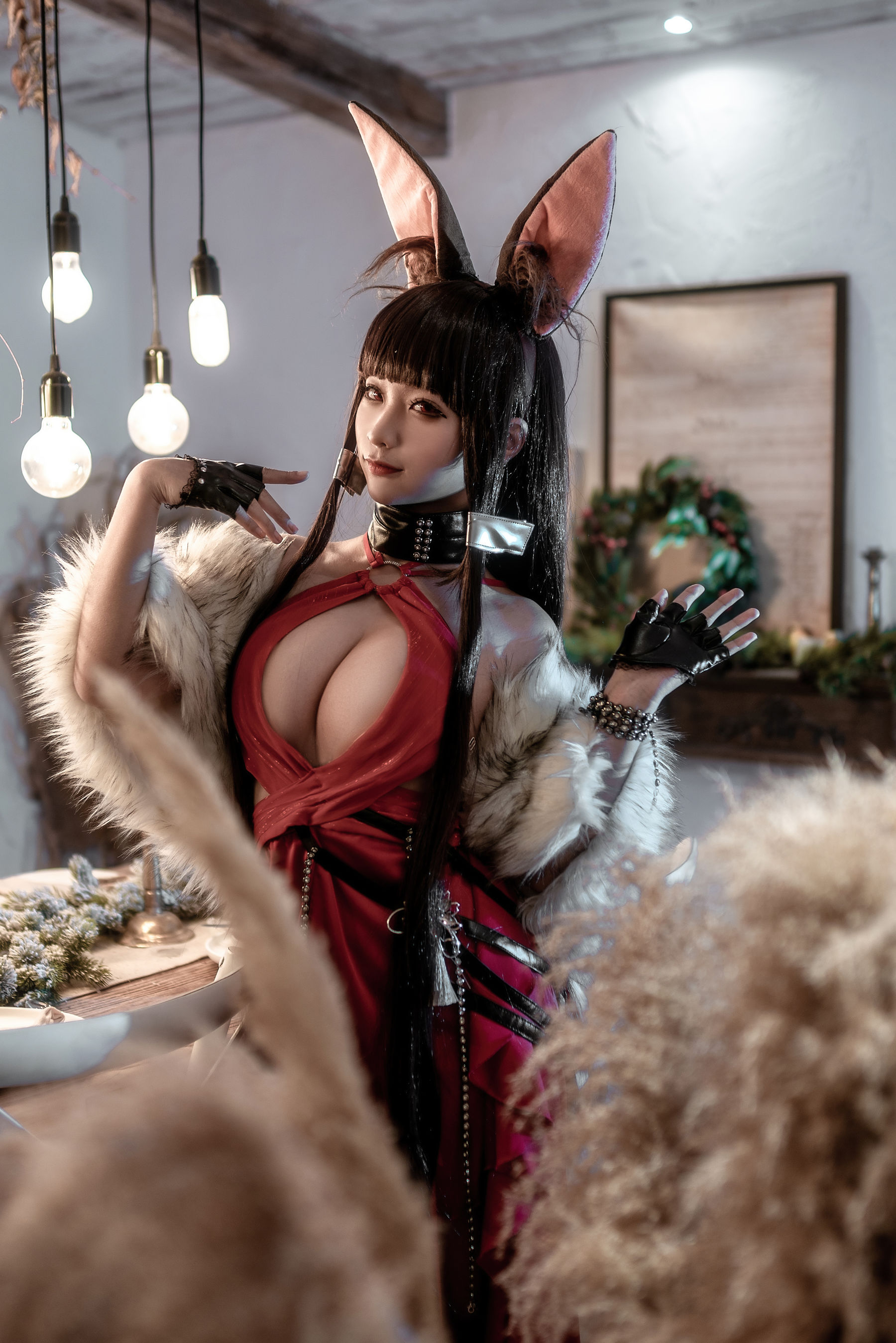 动漫博主蠢沫沫 – Akagi Ruby-Laced Beauty (Azur Lane) Cosplay-第36张