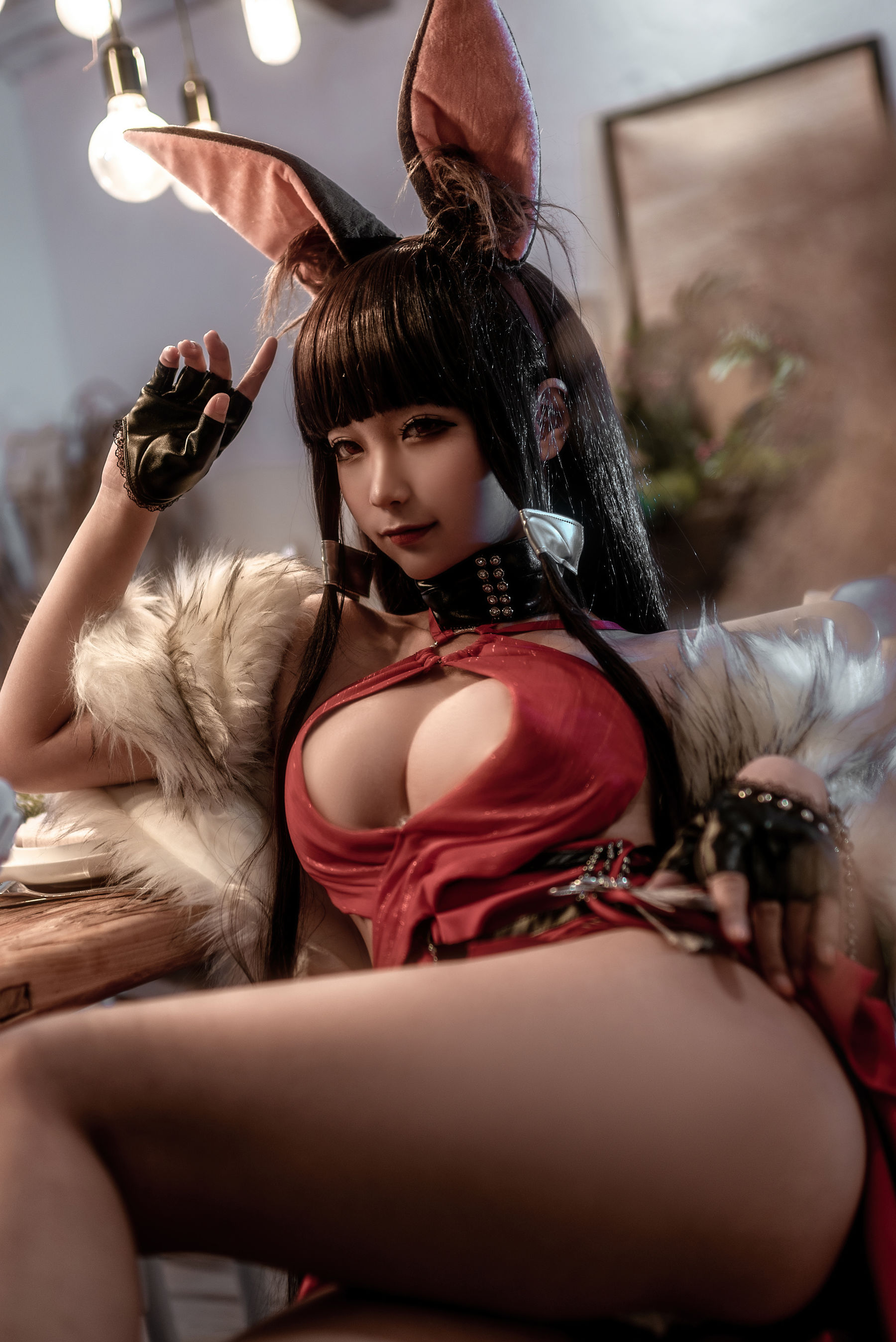动漫博主蠢沫沫 – Akagi Ruby-Laced Beauty (Azur Lane) Cosplay-第18张