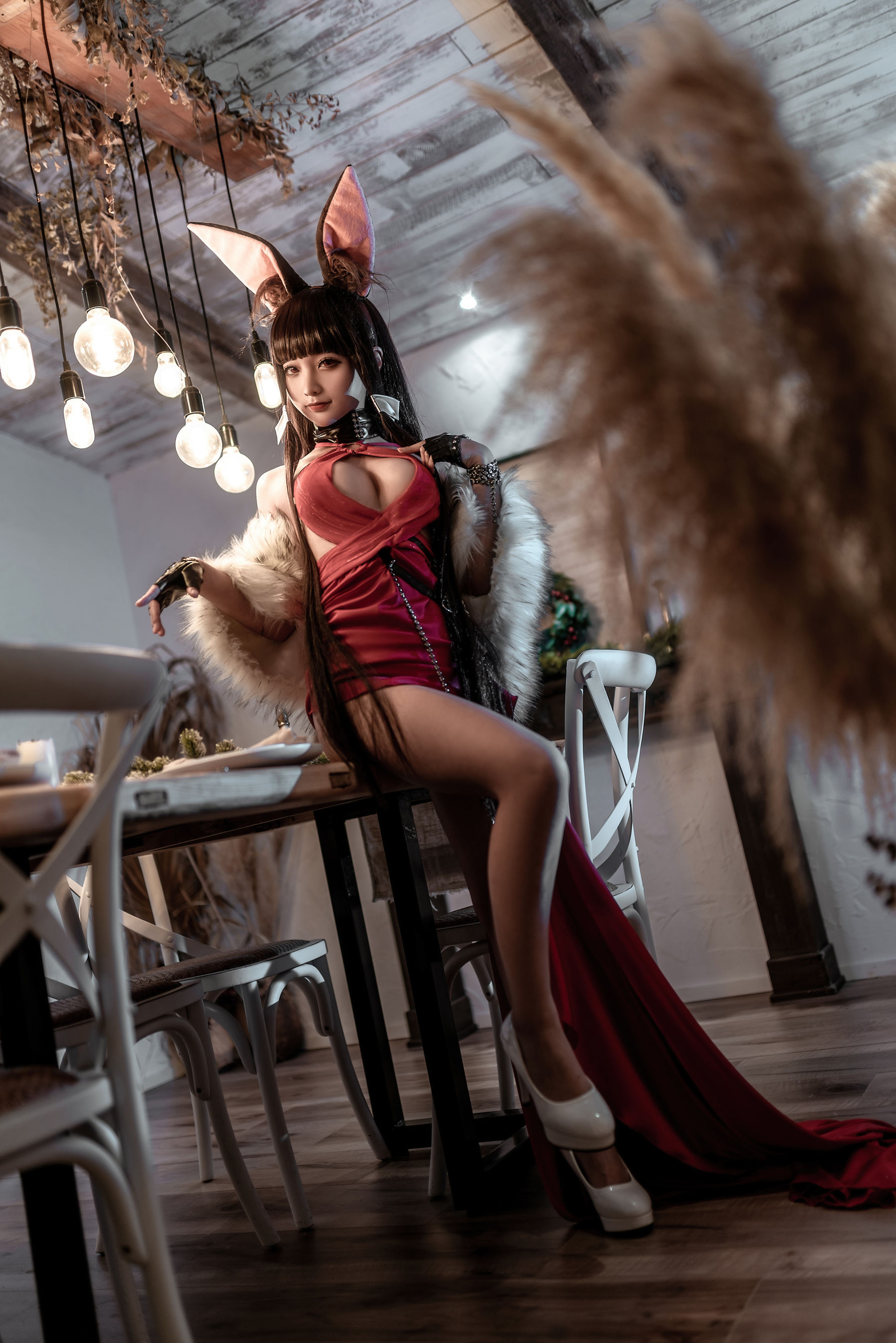 动漫博主蠢沫沫 – Akagi Ruby-Laced Beauty (Azur Lane) Cosplay-第6张