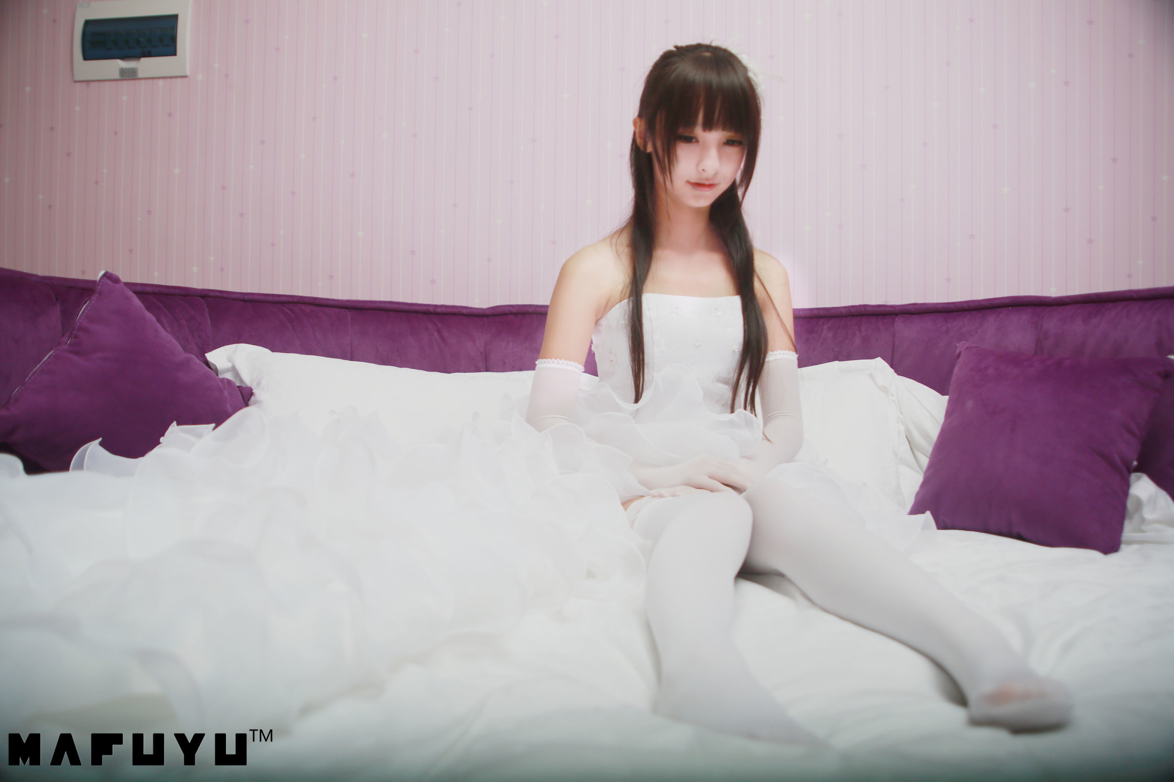 [萝莉COS] 神楽板真冬 婚纱系列套图 Cosplay-第13张