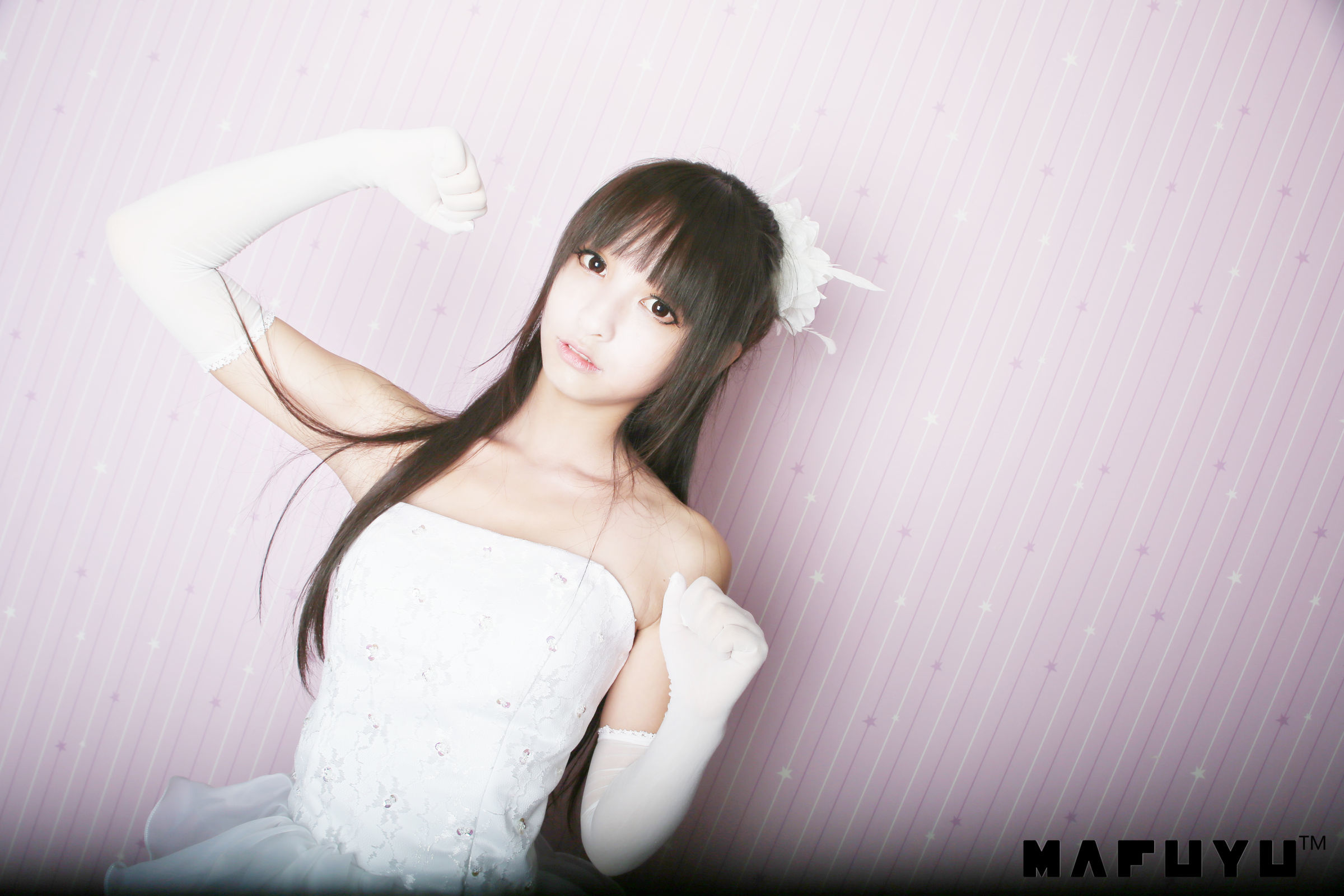 [萝莉COS] 神楽板真冬 婚纱系列套图 Cosplay-第63张
