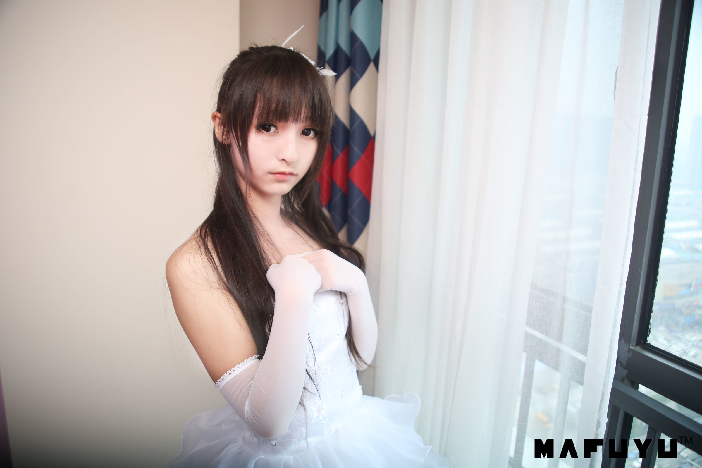 [萝莉COS] 神楽板真冬 婚纱系列套图 Cosplay-第66张
