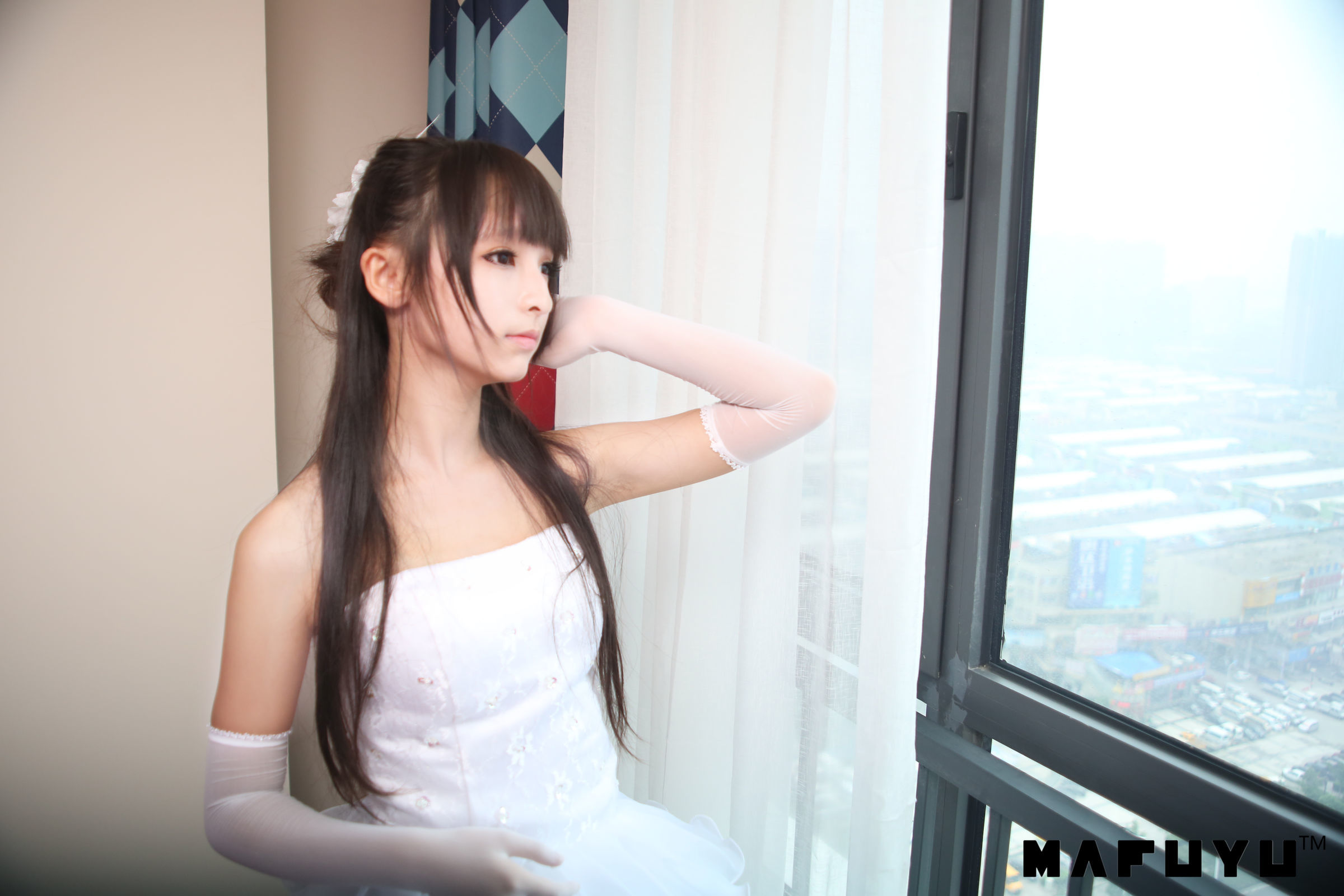 [萝莉COS] 神楽板真冬 婚纱系列套图 Cosplay-第64张