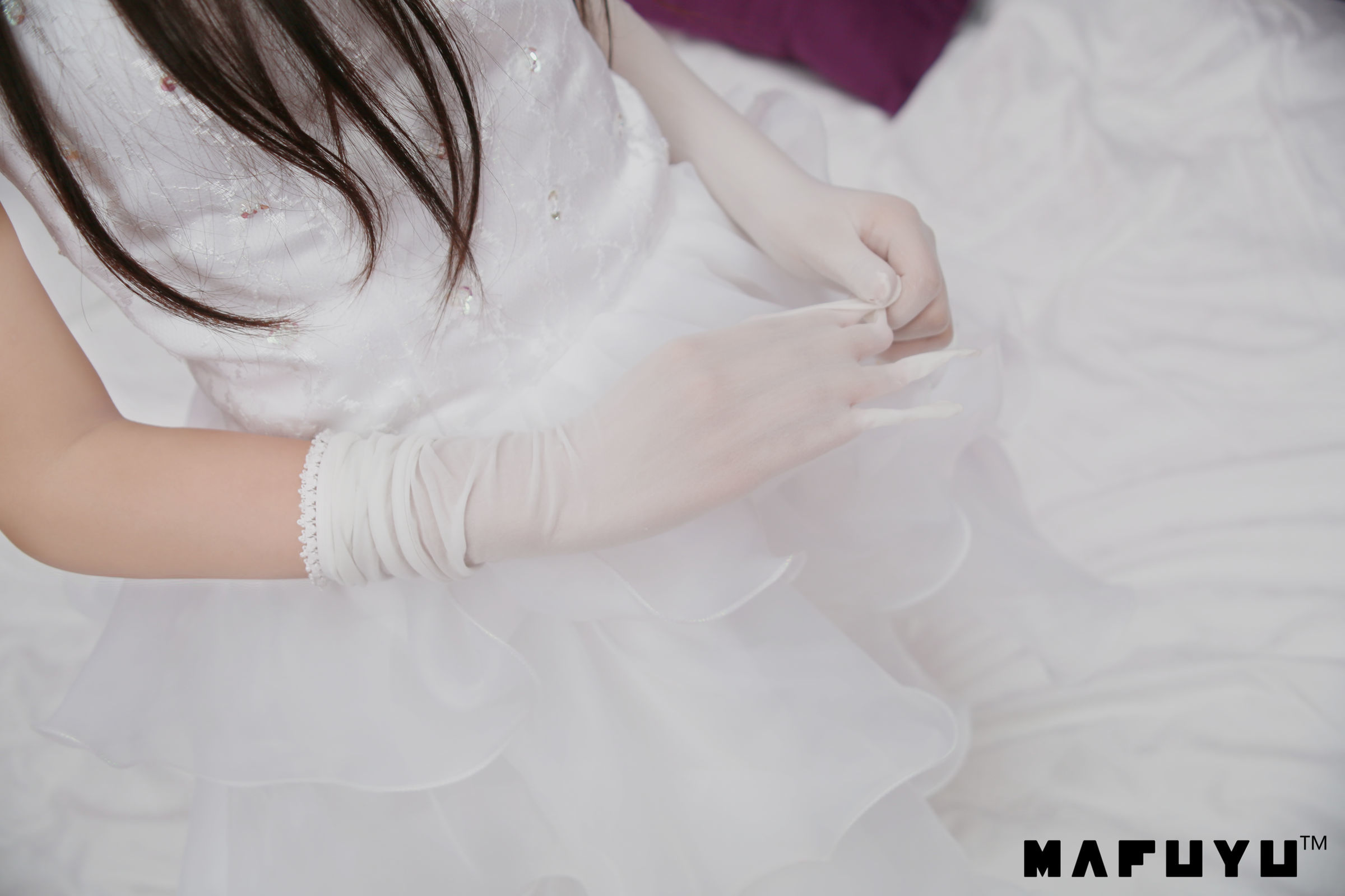 [萝莉COS] 神楽板真冬 婚纱系列套图 Cosplay-第59张