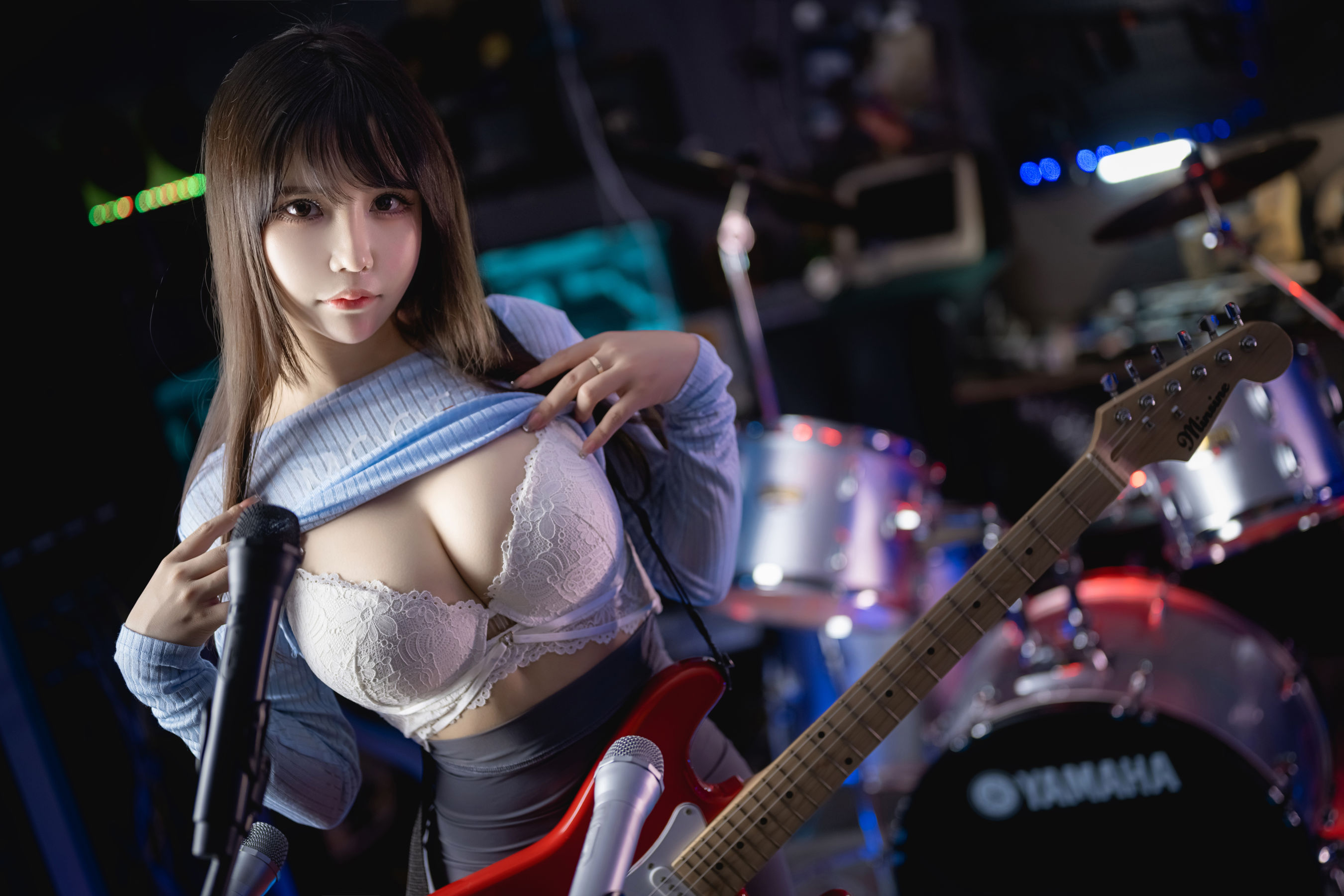 二次元妹子抱走莫子aa – 吉他妹妹 Cosplay-第38张