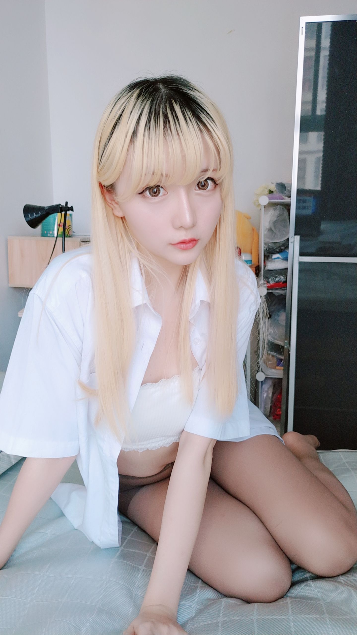 Coser小姐姐星之迟迟 白衬衣 Cosplay-第16张