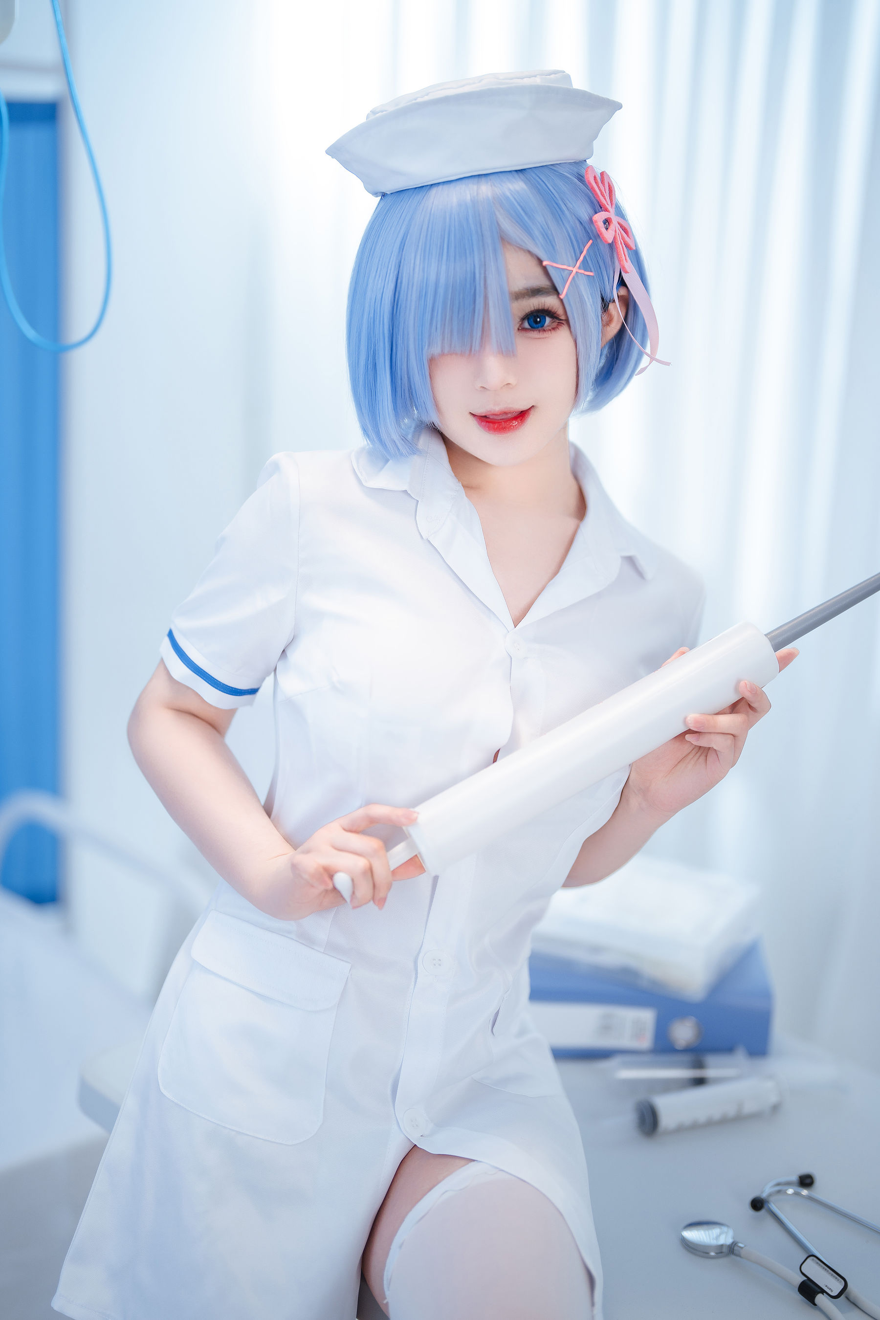桜井宁宁 – 雷姆护士 Cosplay-第7张