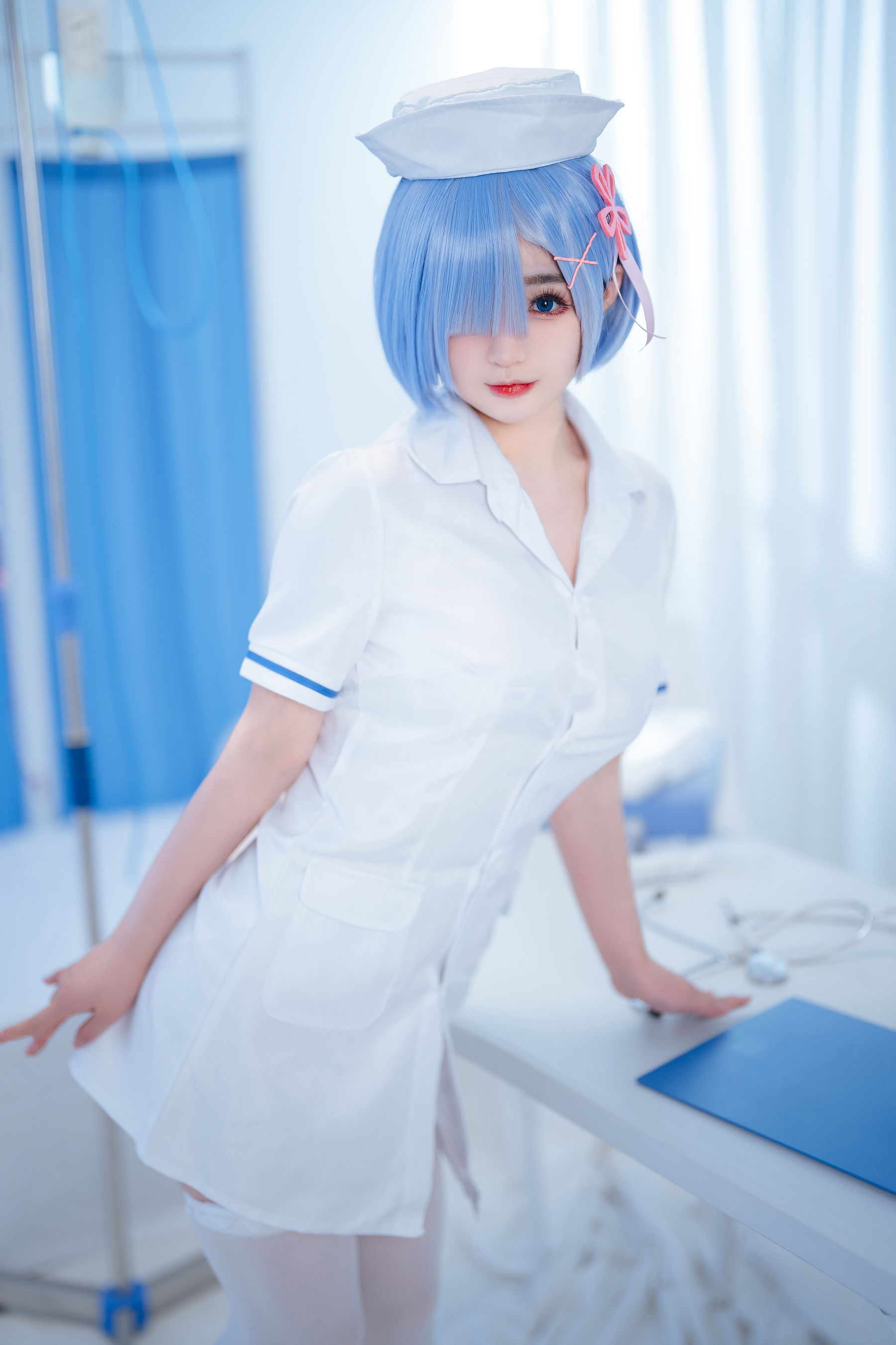 桜井宁宁 – 雷姆护士 Cosplay-第94张