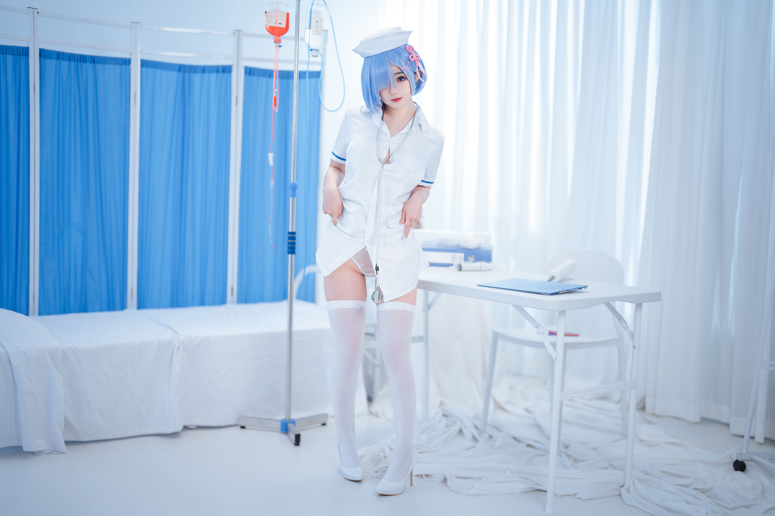 桜井宁宁 – 雷姆护士 Cosplay-第2张