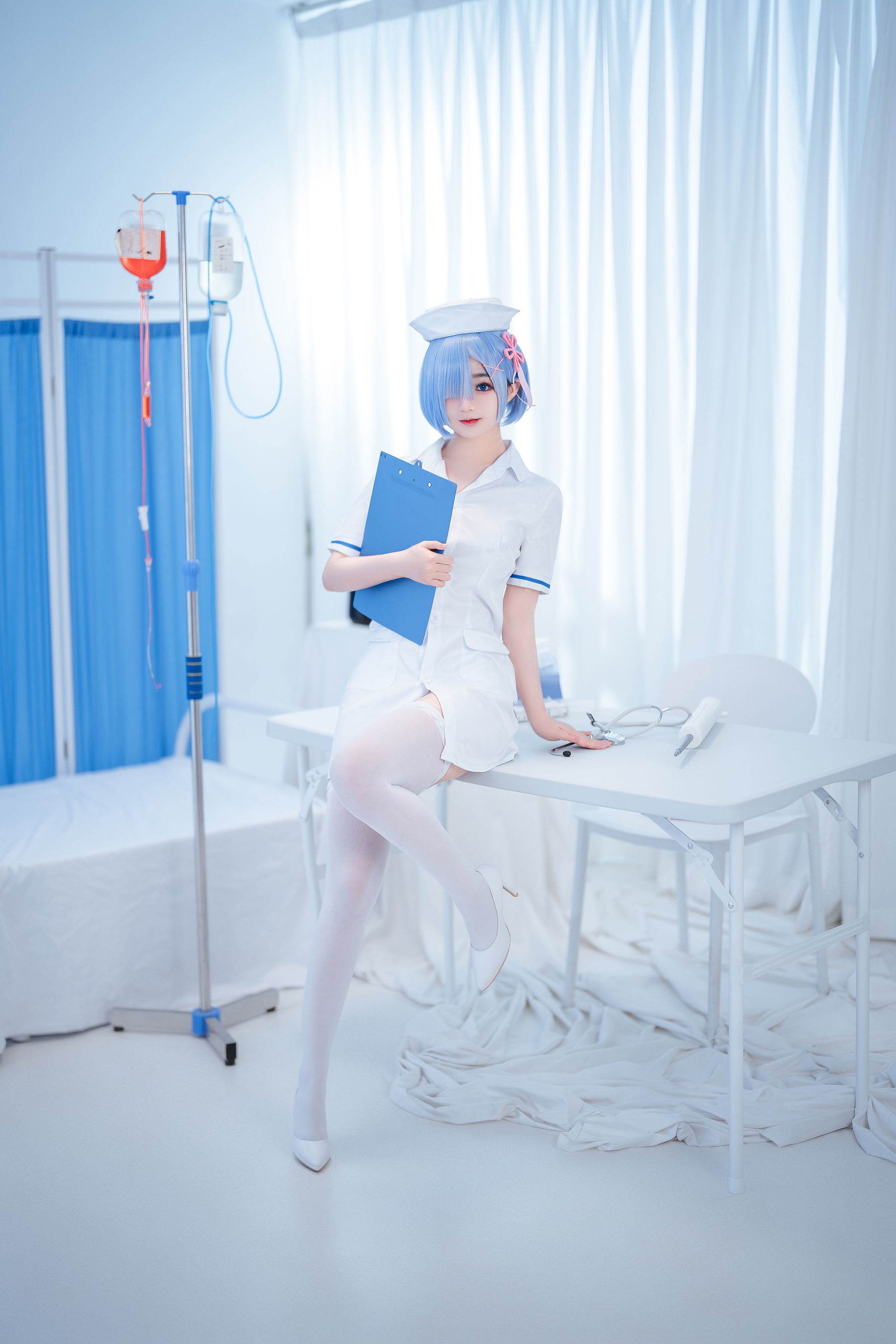 桜井宁宁 – 雷姆护士 Cosplay-第92张