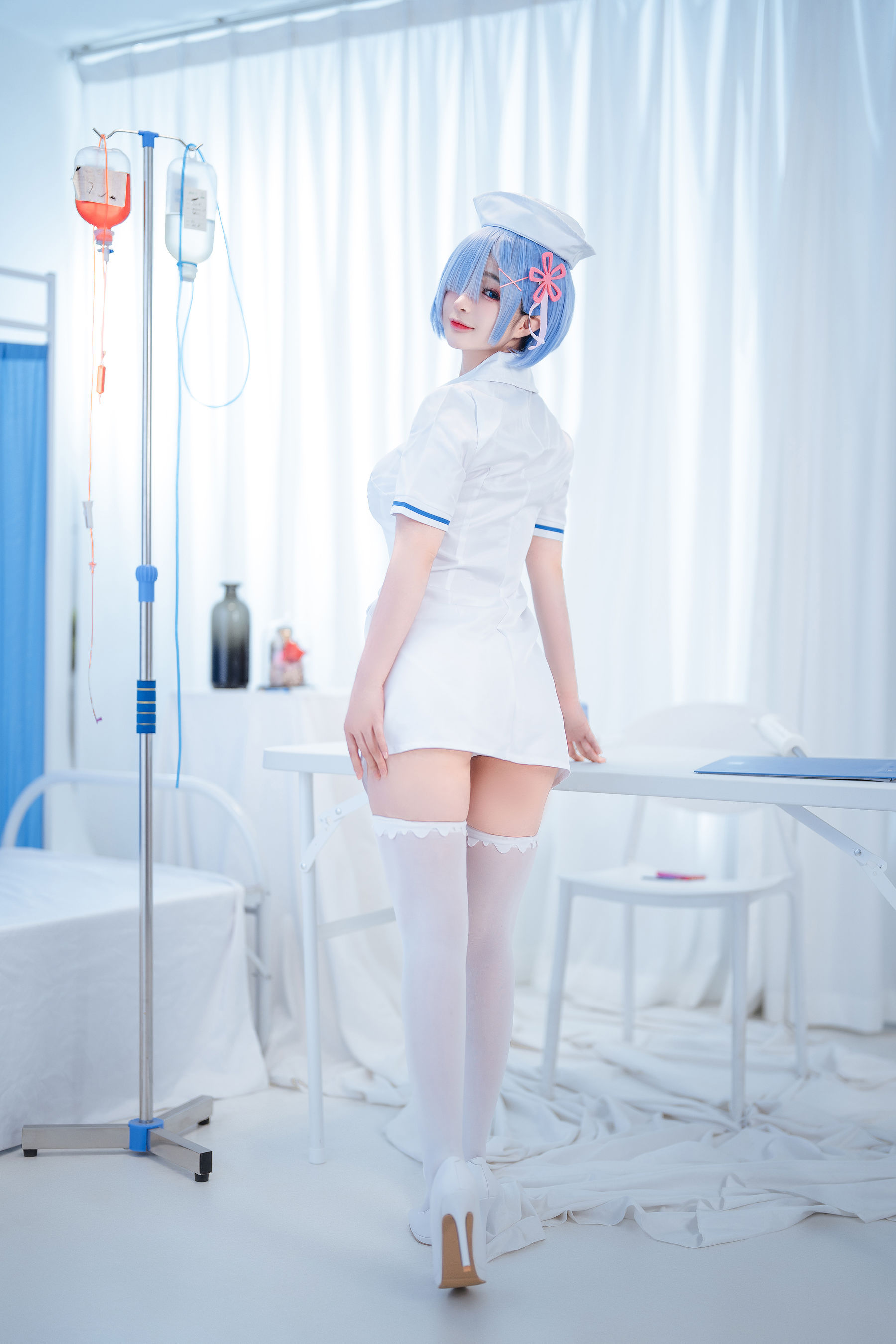 桜井宁宁 – 雷姆护士 Cosplay-第6张