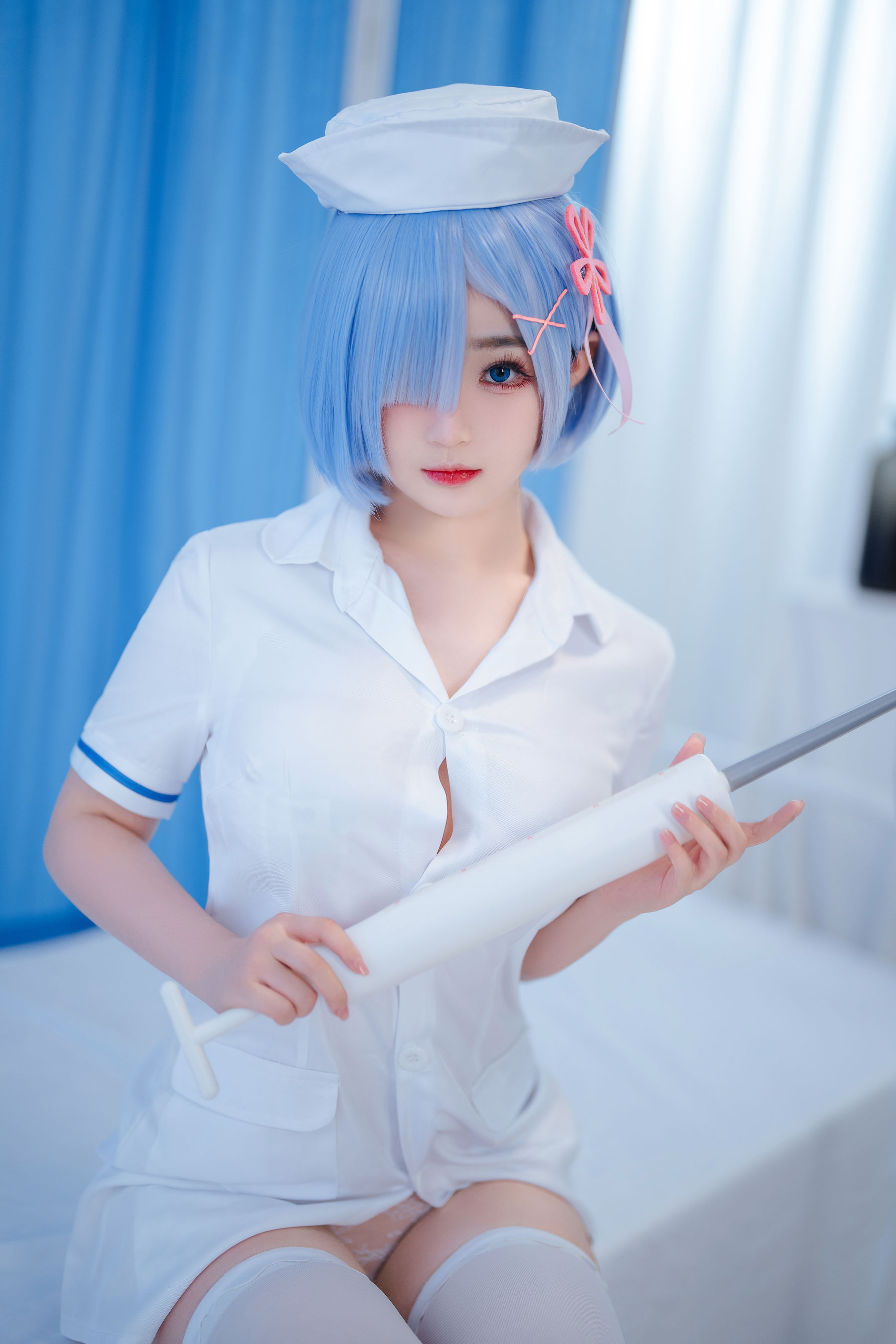 桜井宁宁 – 雷姆护士 Cosplay-第11张